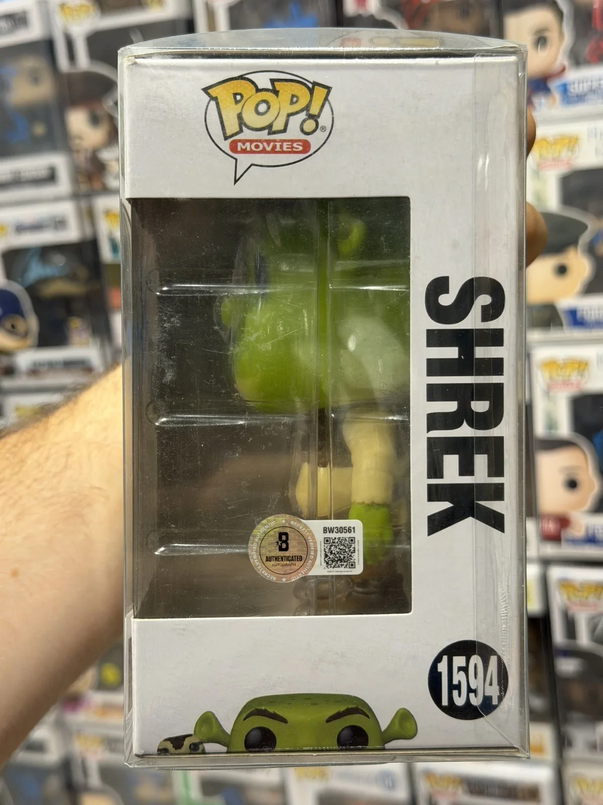 Mike Myers — Mike Myers Signed Autograph Shrek Funko Pop 1594 Beckett BAS, image 2