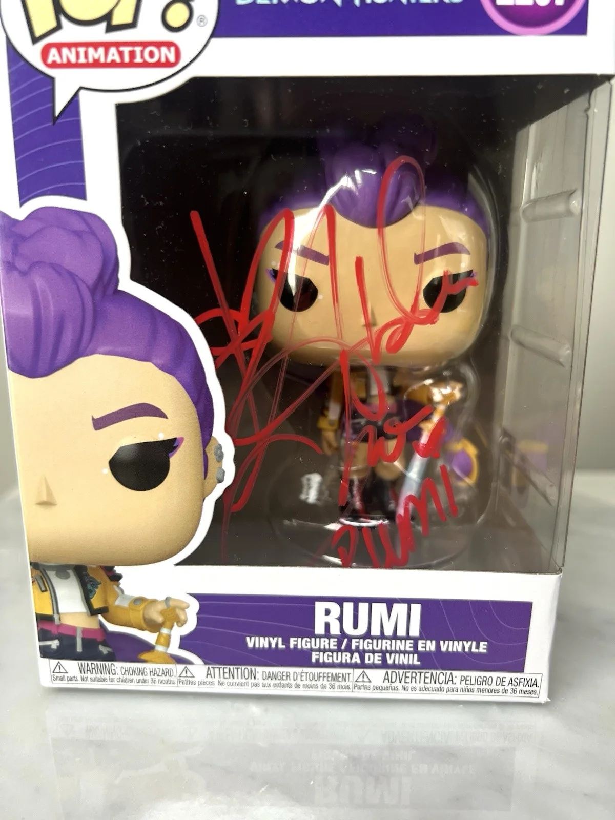 Arden Cho — Arden Cho ‘Rumi’ K-Pop Demon Hunters Signed Funko Pop SWAU COA, image 2