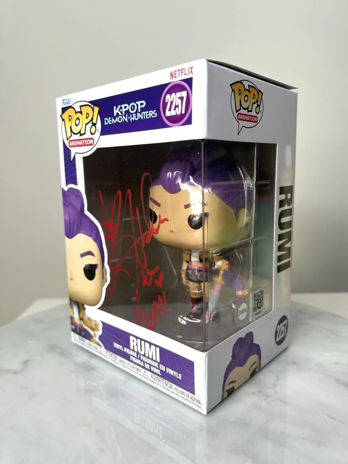 Arden Cho — Arden Cho ‘Rumi’ K-Pop Demon Hunters Signed Funko Pop SWAU COA, image 3