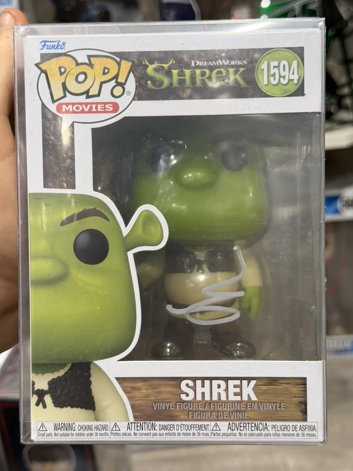 Mike Myers — Mike Myers Signed Autograph Shrek Funko Pop 1594 Beckett BAS