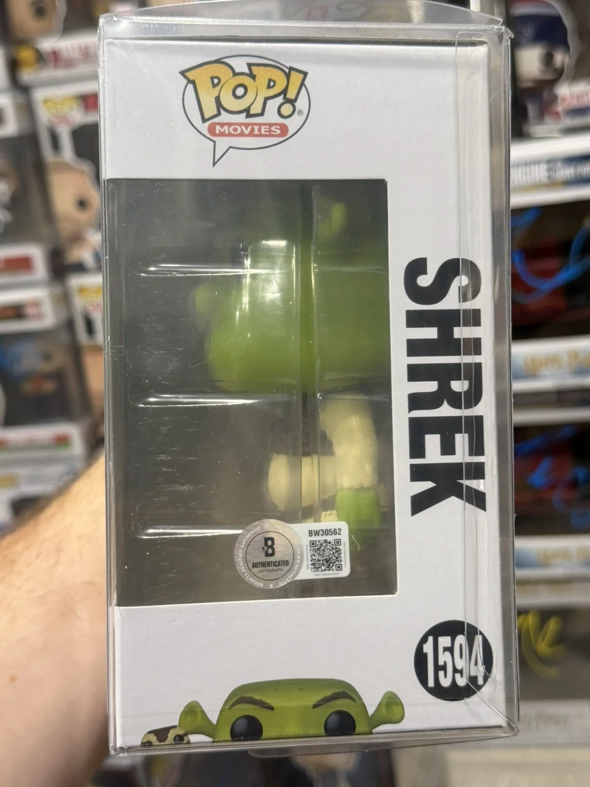 Mike Myers — Mike Myers Signed Autograph Shrek Funko Pop 1594 Beckett BAS, изображение 2