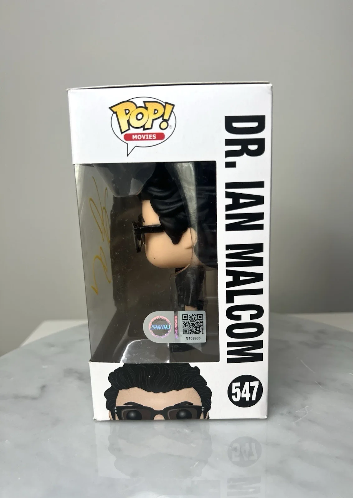 Jeff Goldblum — Jeff Goldblum Signed Ian Malcolm Jurassic Park Funko Pop SWAU COA, изображение 3