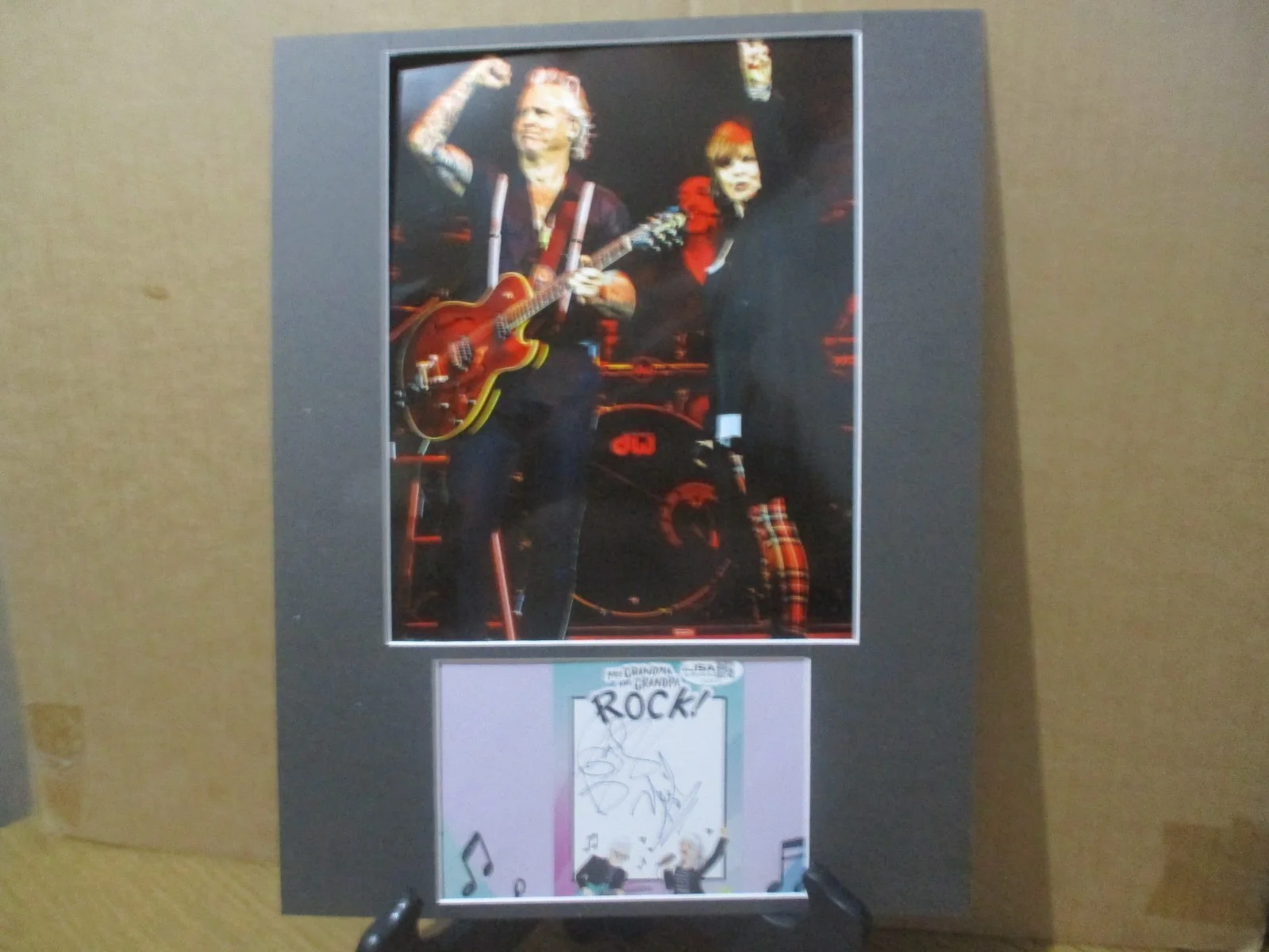 PAT BENATAR & NEIL GIRALDO SIGNED/AUTOGRAPHED 11X14 MATTE CUT FRAMED-- JSA CERT, image 2