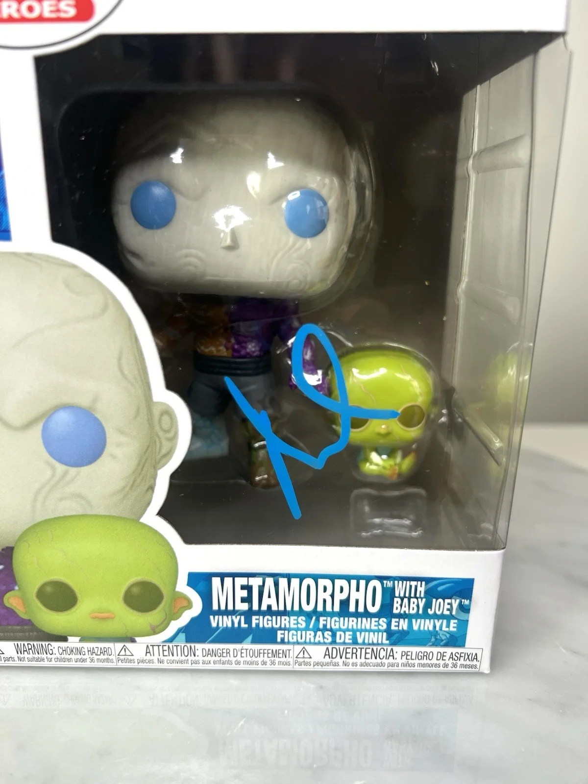 ANTHONY CARRIGAN — Anthony Carrigan Signed 'Metamorpho' Superman 2025 Funko Pop SWAU COA, image 3
