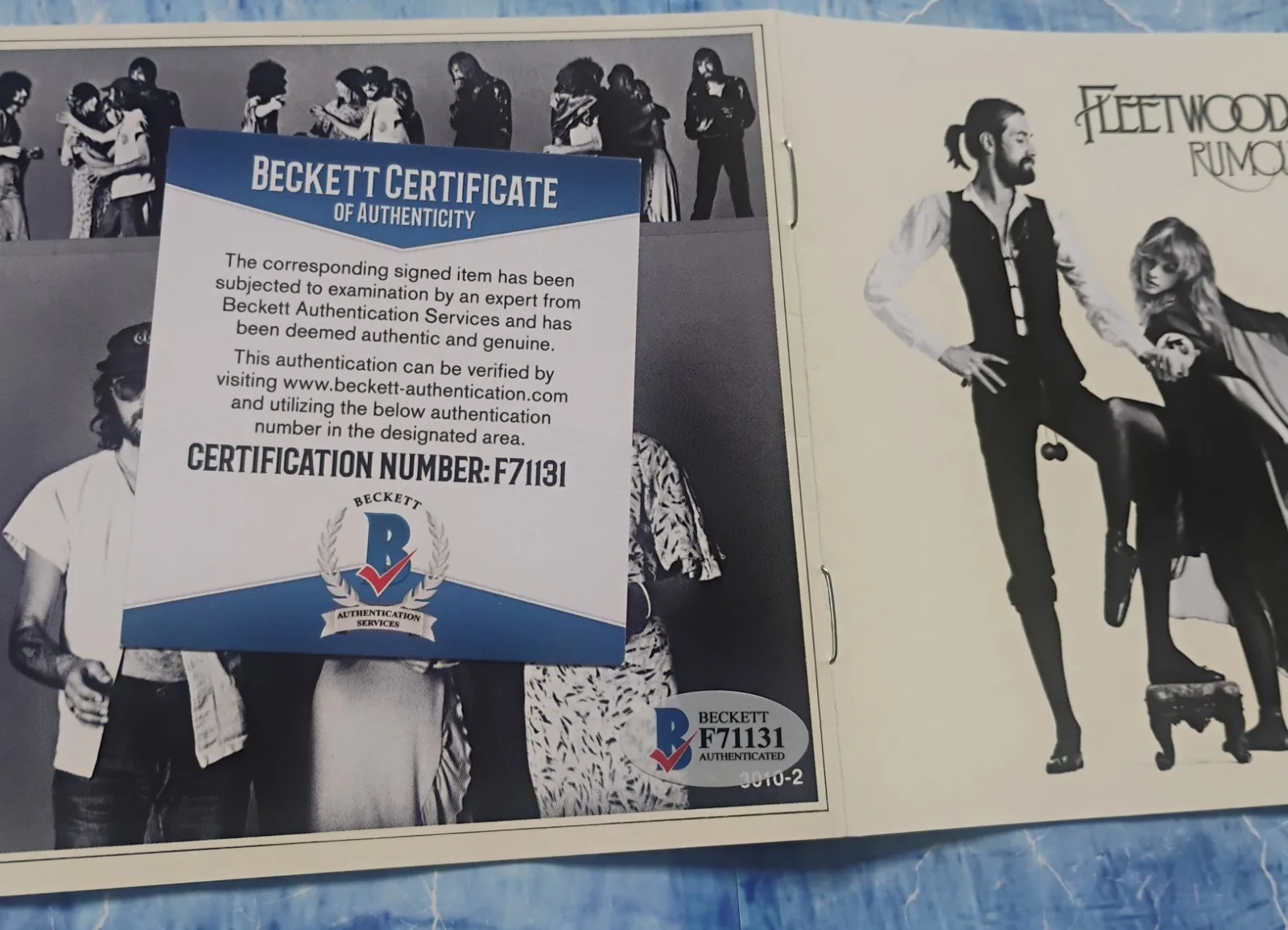 Mick Fleetwood Hand Signed Autograph BAD COA Rumours CD Booklet NO US TARIFFS, image 4
