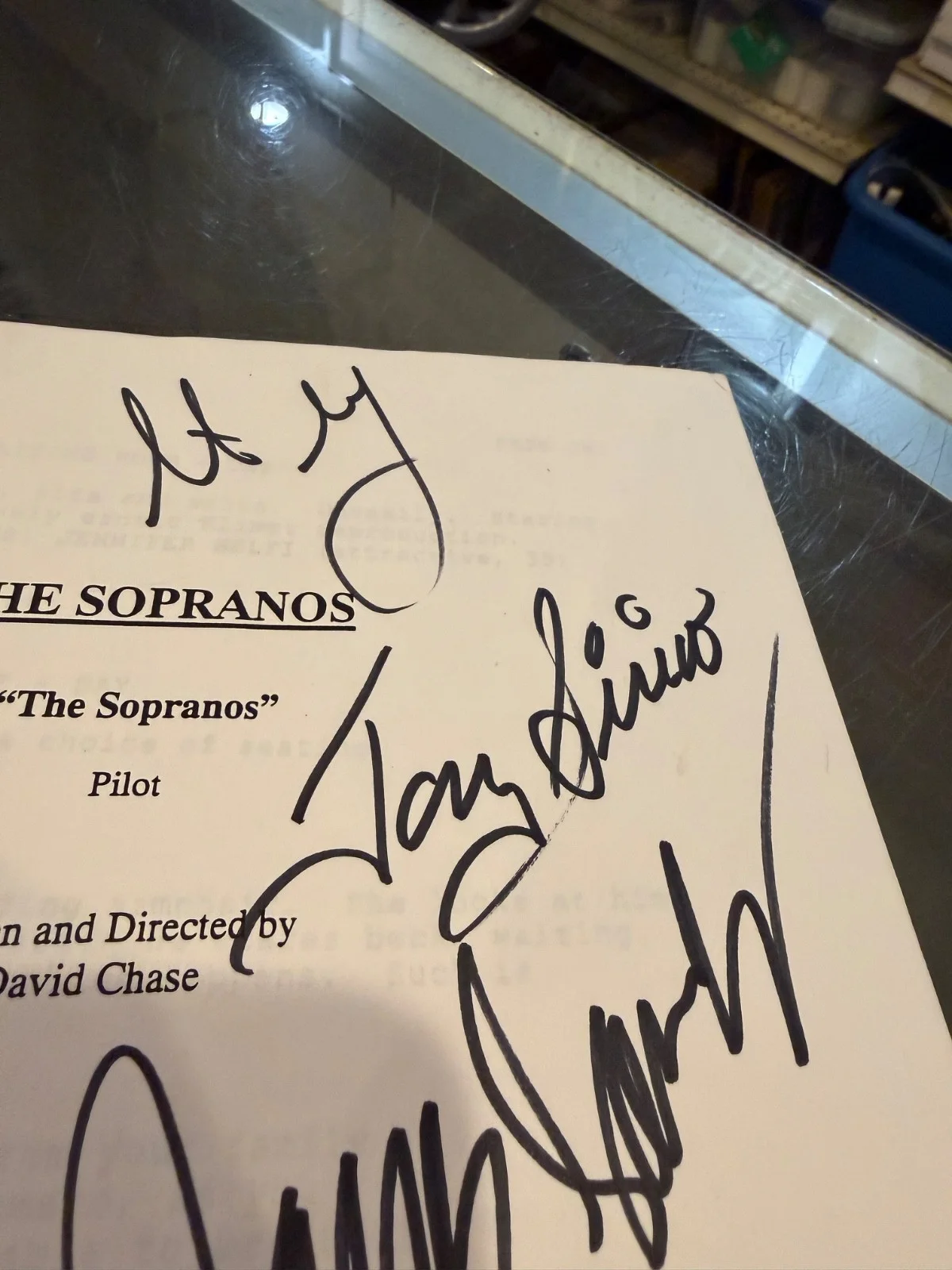 THE SOPRANOS CAST SIGNED PILOT SCRIPT JAMES GANDOLFINI STEVIE VAN VANDT PLUS JSA, image 3