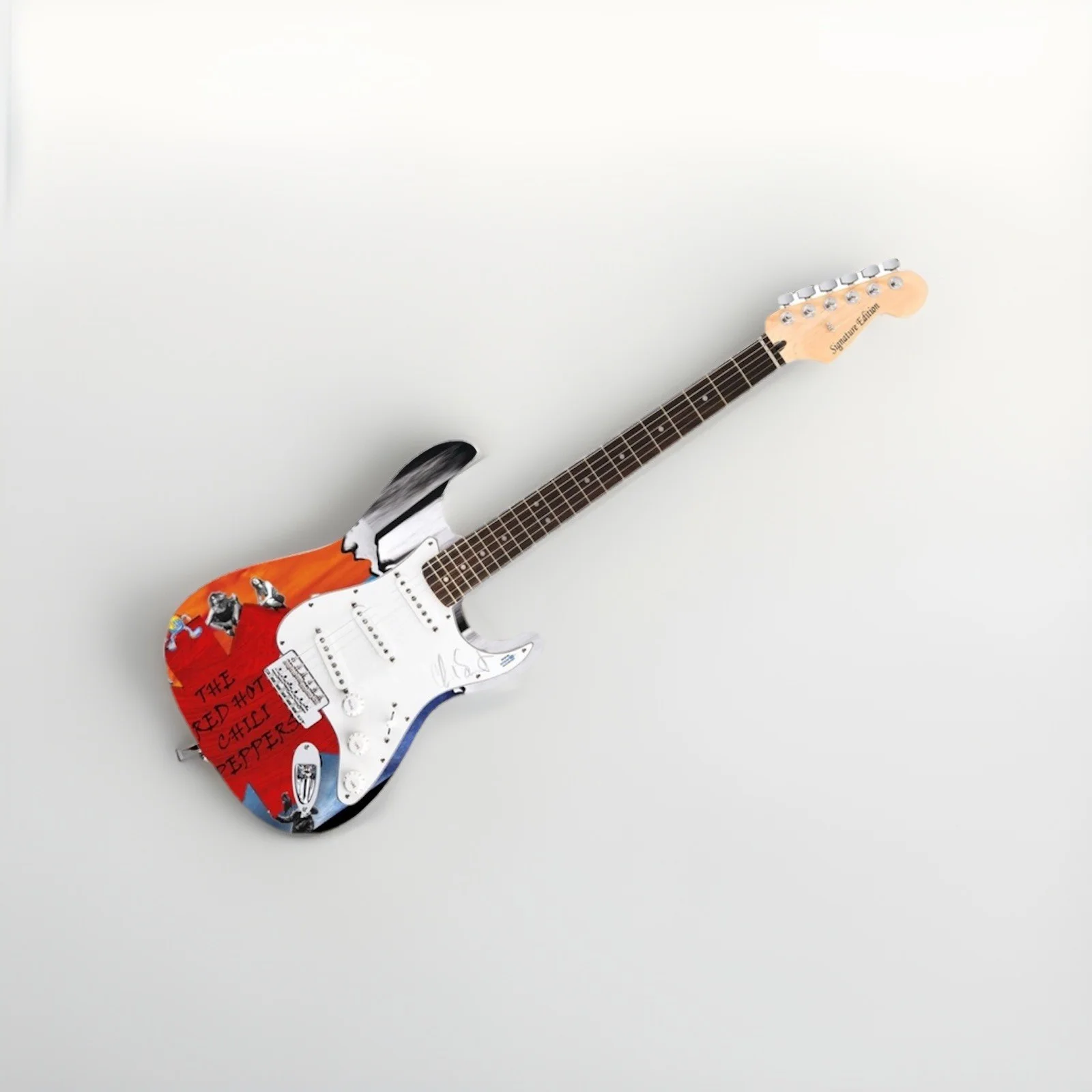 Red Hot Chili Peppers Signed Electric Guitar – Autographed by Chad Smith w/ COA, изображение 2