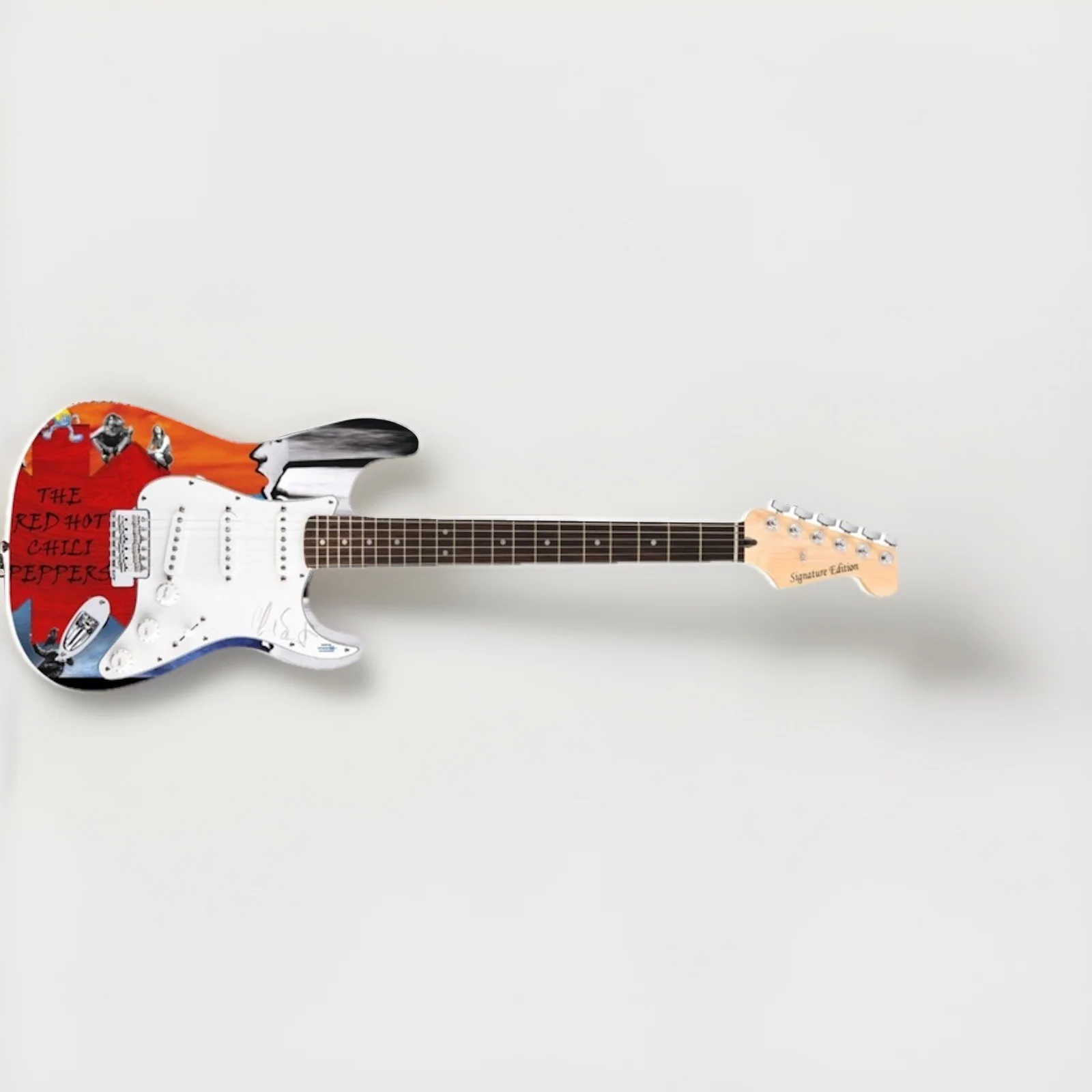 Red Hot Chili Peppers Signed Electric Guitar – Autographed by Chad Smith w/ COA, изображение 4