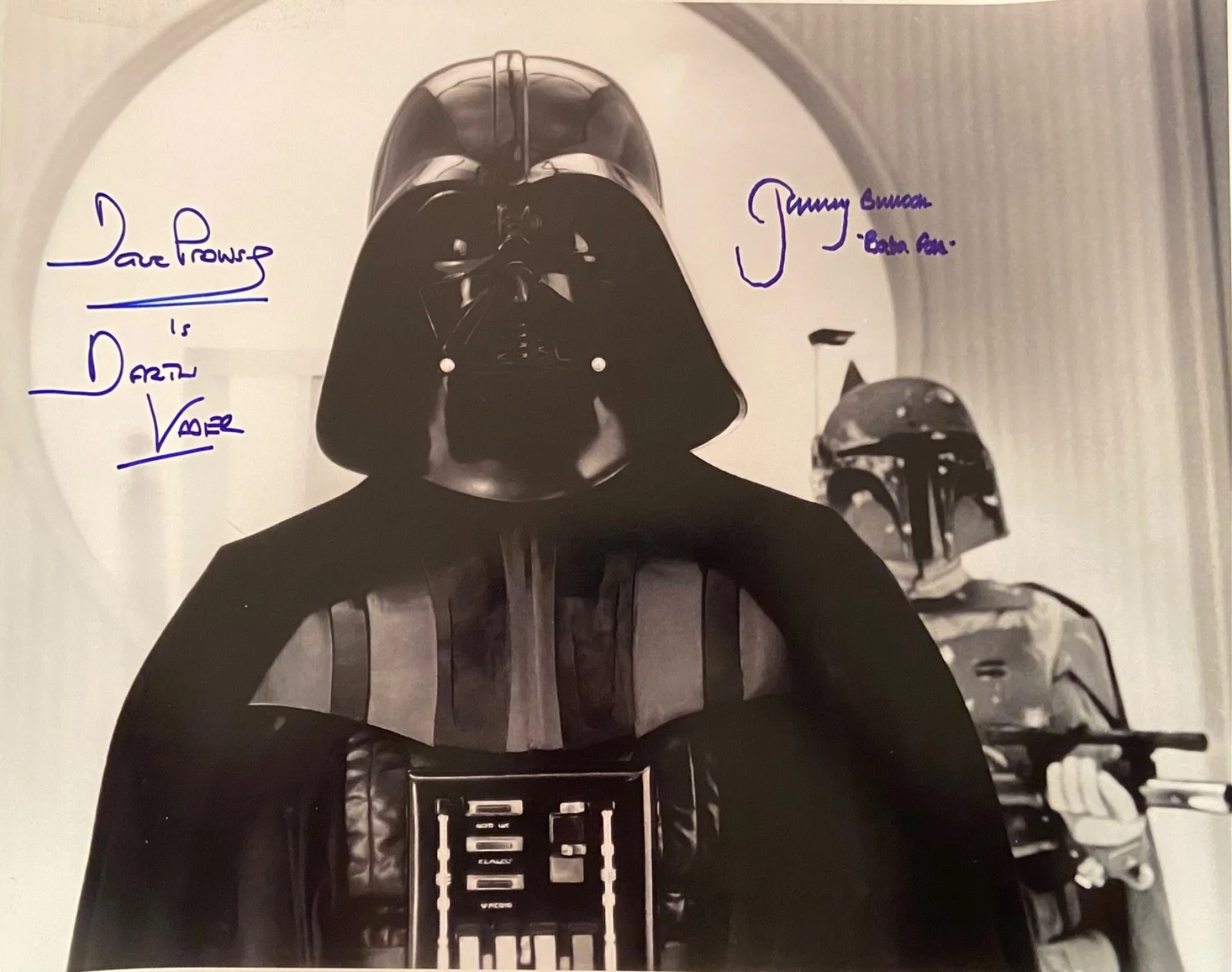 Dave Prowse, Jeremy Bulloch — Starwars Dave Prowse and Jeremy Bulloch signed 16x20 photo