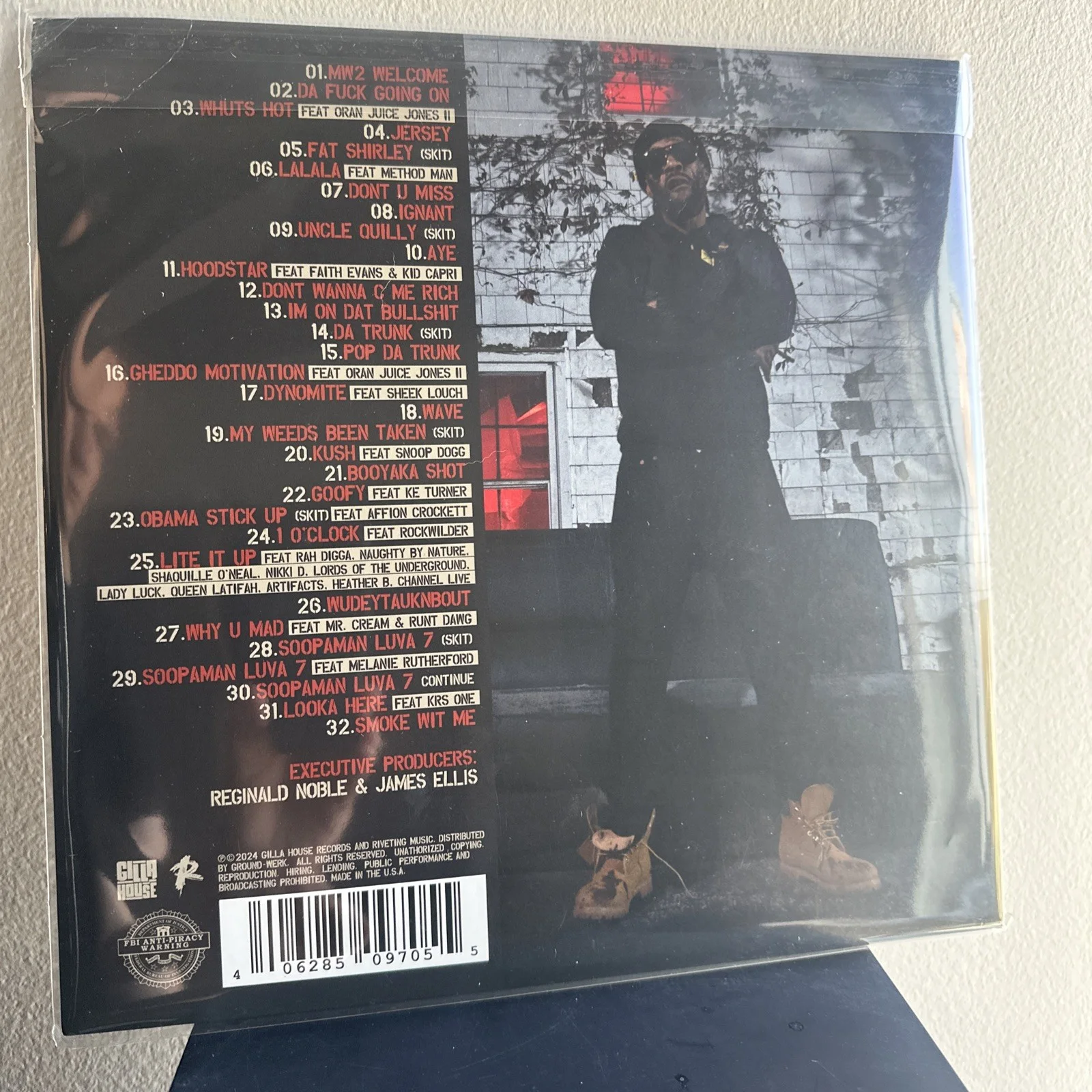REDMAN Muddy Waters Too SIGNED Vinyl LP Autographed Wu-Tang Clan (damaged), image 2