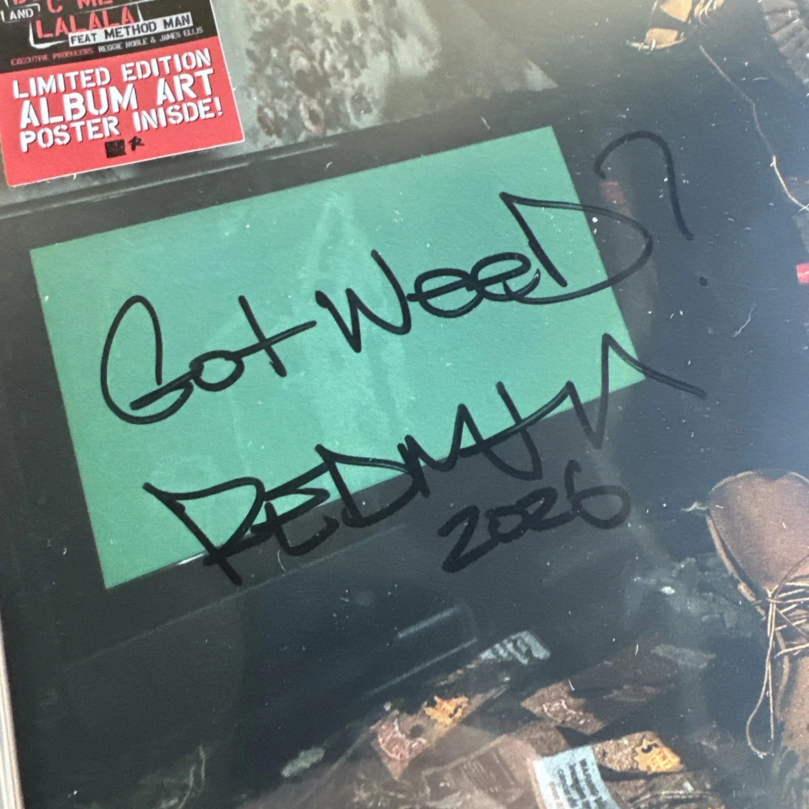 REDMAN Muddy Waters Too SIGNED Vinyl LP Autographed Wu-Tang Clan (damaged), image 3