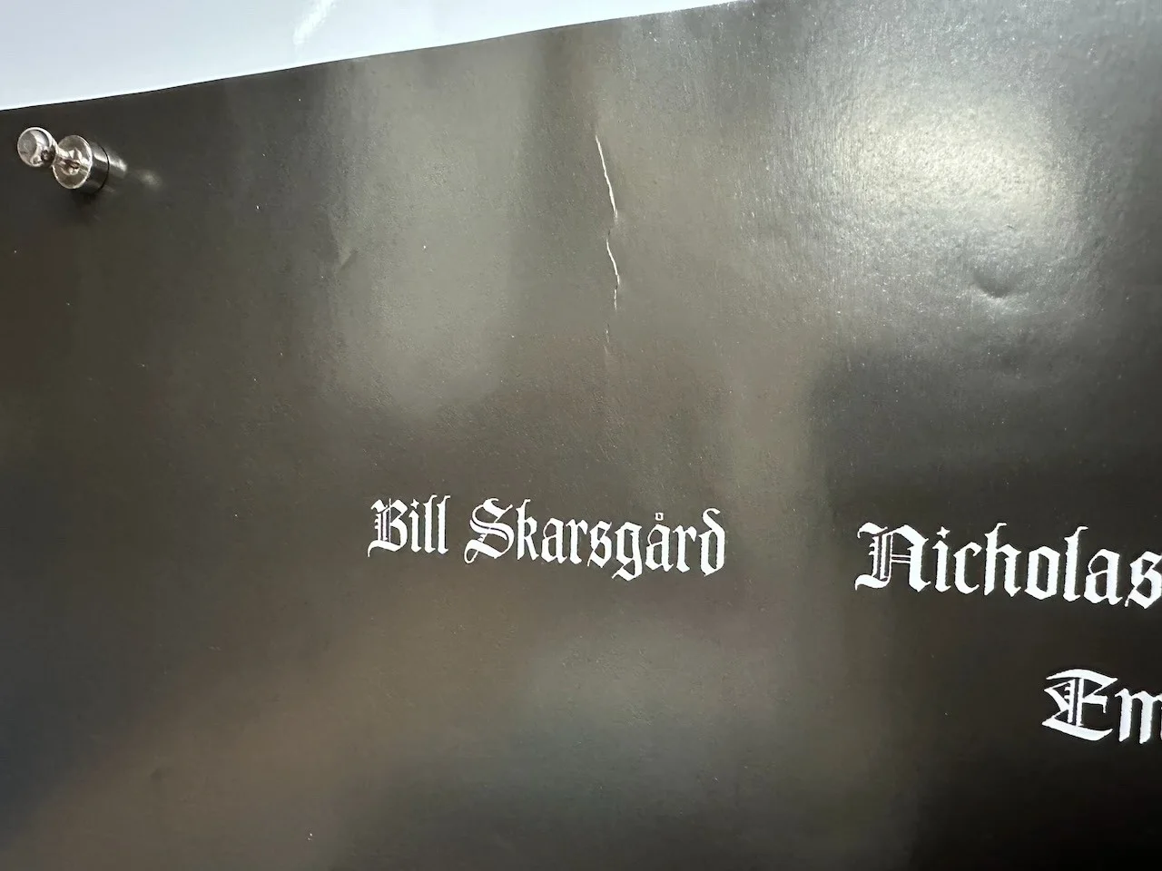 Nosferatu (2024) Original UK Quad Cinema Poster – Bill Skarsgård – Damaged, изображение 2
