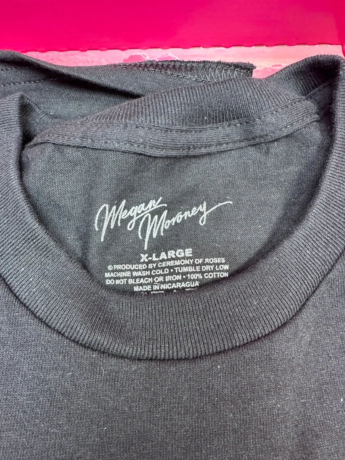 Megan Moroney Cloud 9 Crewneck Black Tee - X Large CD Box, image 2