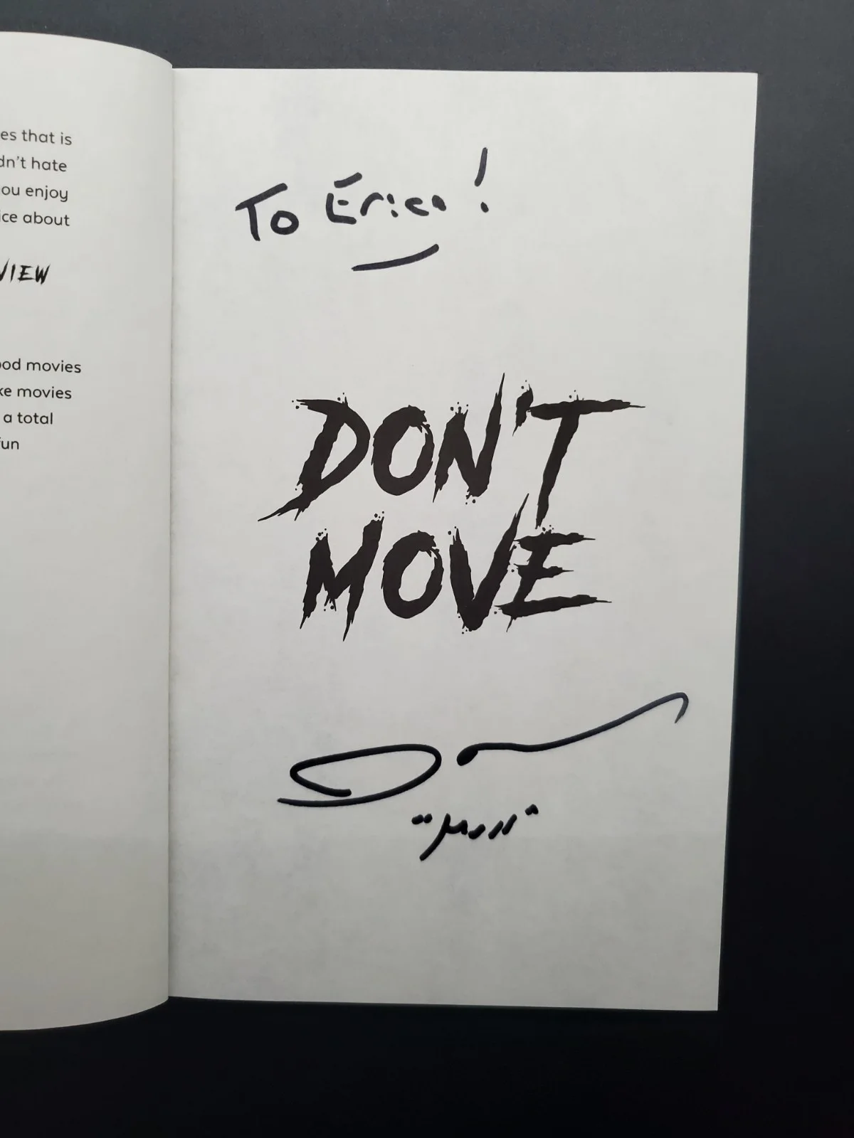 James Murr Murray — Brand New Impractical Jokers' James "Murr" Murray's "Don't Move" Signed Copy, image 3