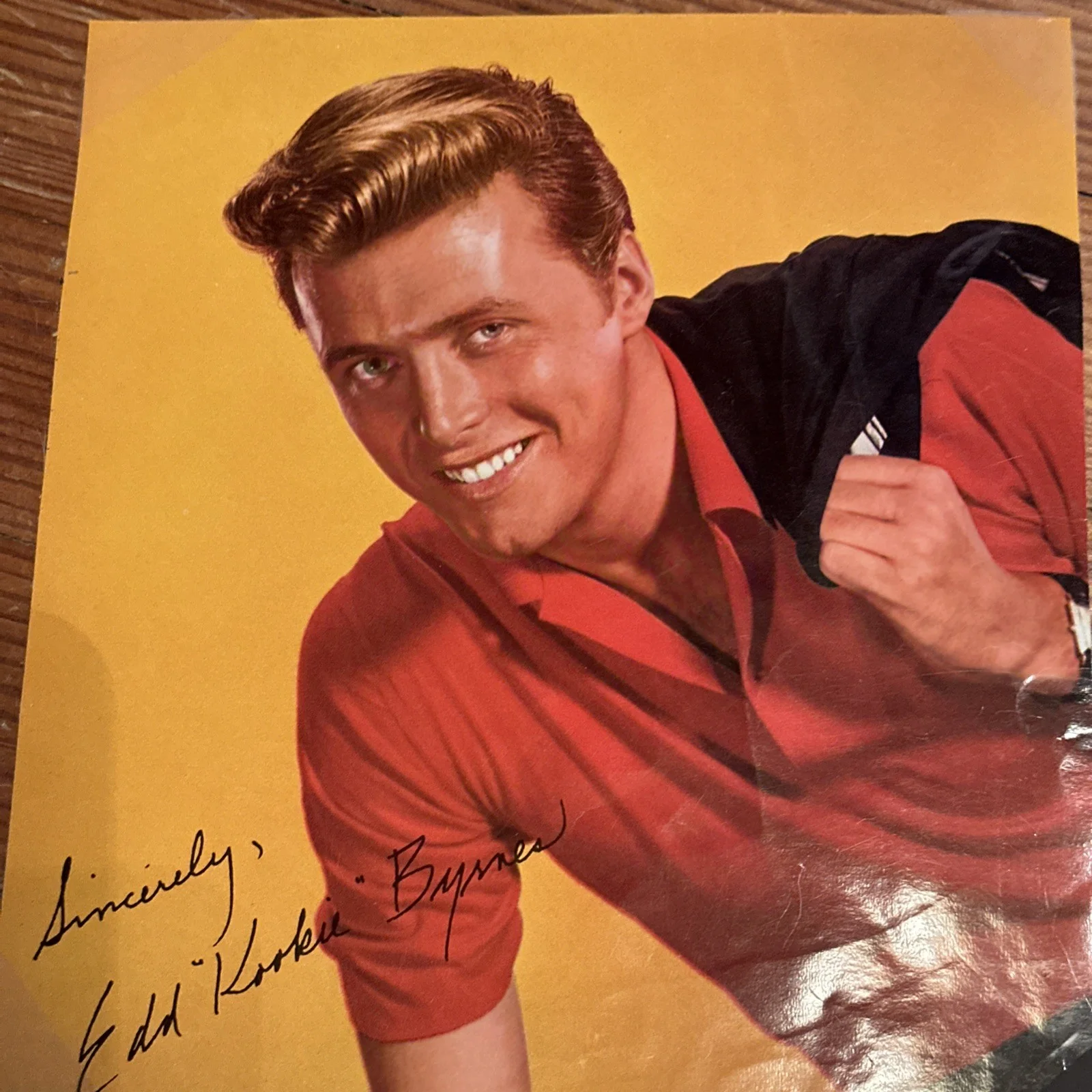 Autographed Photo Of EDD “KOOKIE” BYRNES 77 Sunset Strip, изображение 3