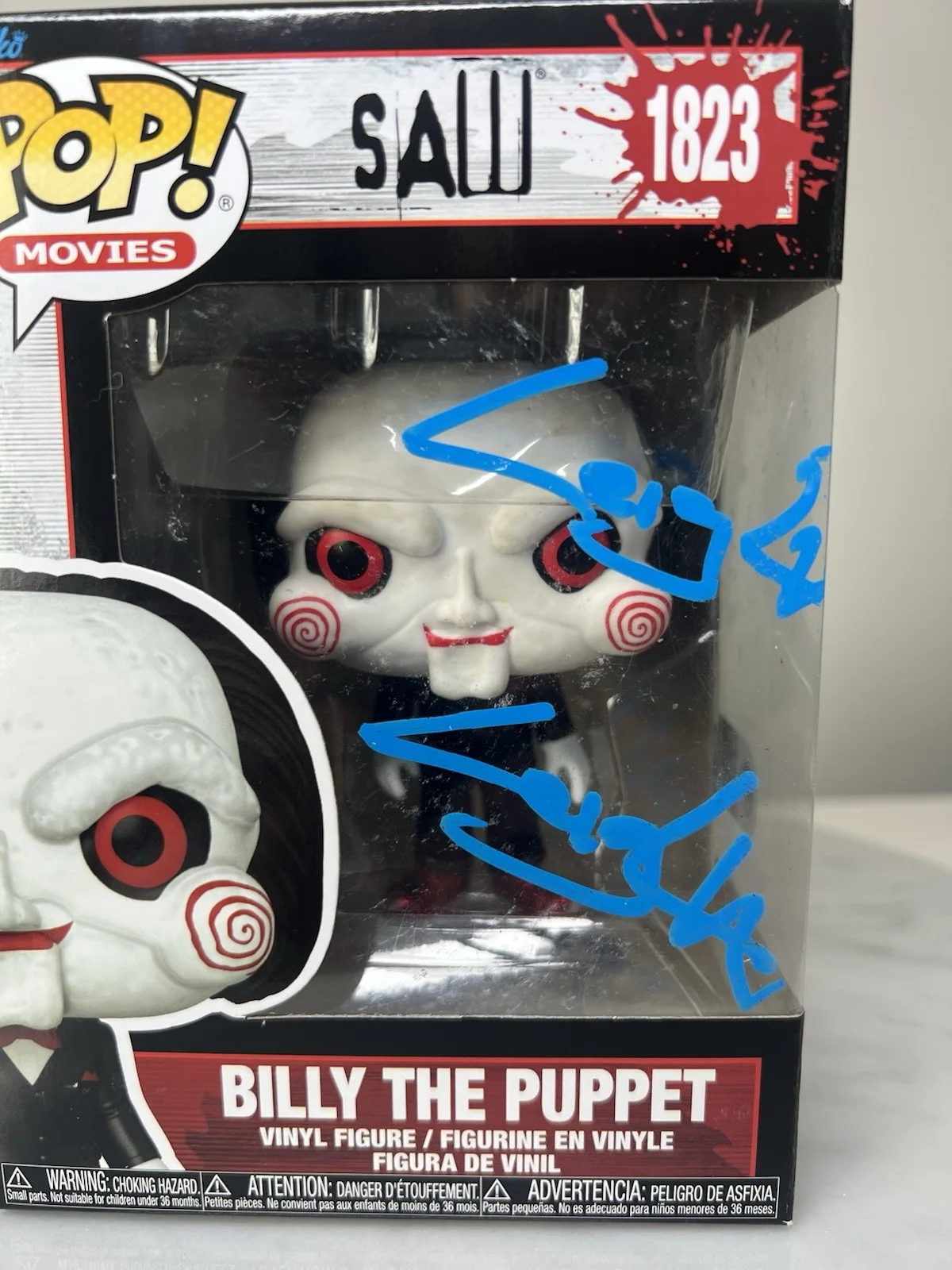 Leigh Whannel — Leigh Whannell Signed Jigsaw Funko Pop SWAU COA, изображение 2