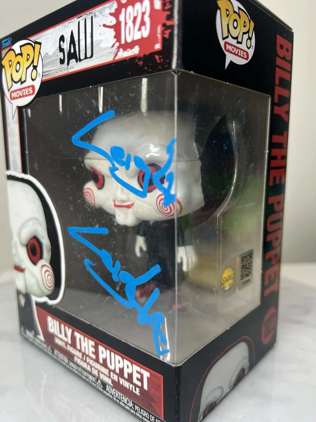Leigh Whannel — Leigh Whannell Signed Jigsaw Funko Pop SWAU COA, изображение 3