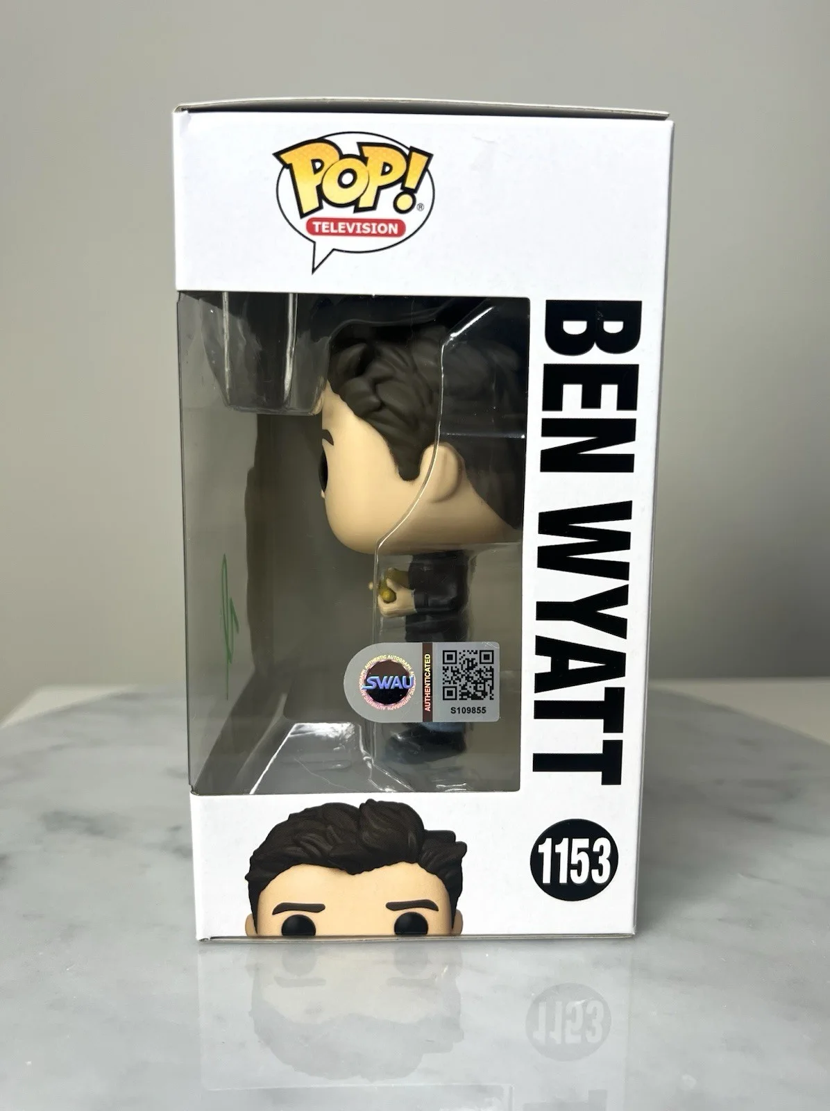 Adam Scott — Adam Scott Signed Ben Wyatt Funko Pop Autograph Parks Recreation SWAU Verified, изображение 3
