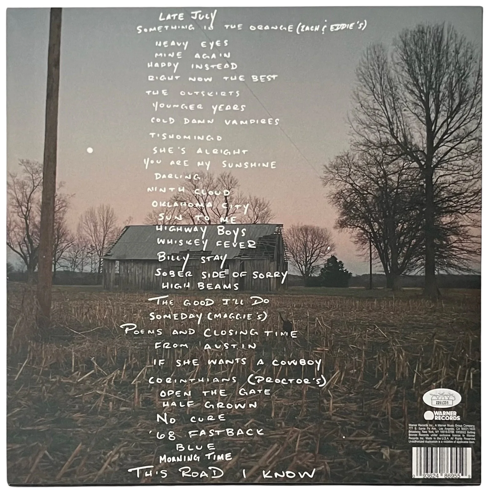 Zach Bryan Signed American Heartbreak Vinyl Record JSA LOA ZZ61335, изображение 4