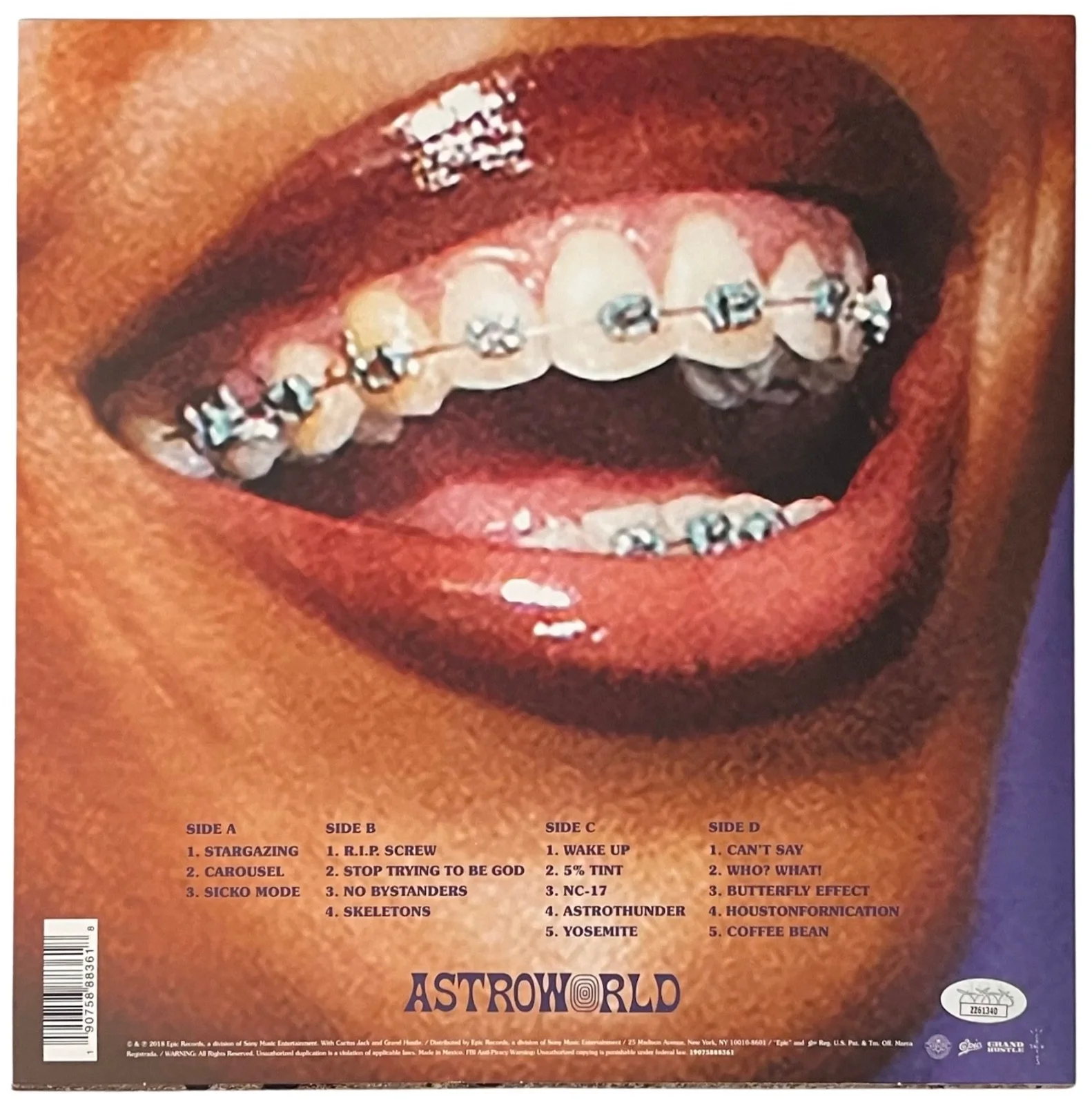 Travis Scott Signed Astroworld Vinyl Record *** Autographed & Sketch *** JSA LOA, image 4