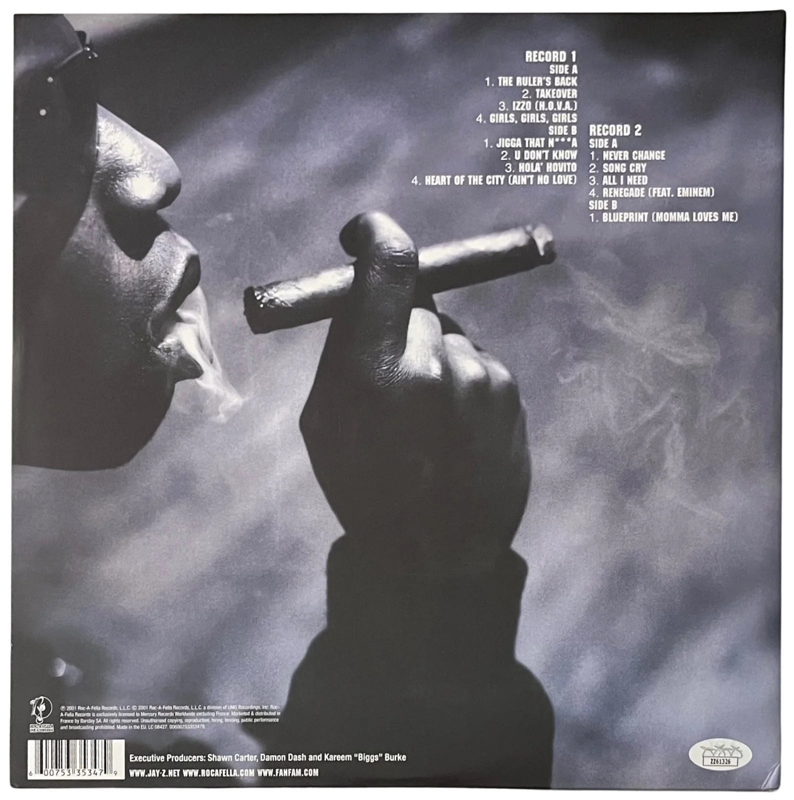 Jay-Z Signed The Blueprint Vinyl Record JSA LOA ZZ61326, изображение 4