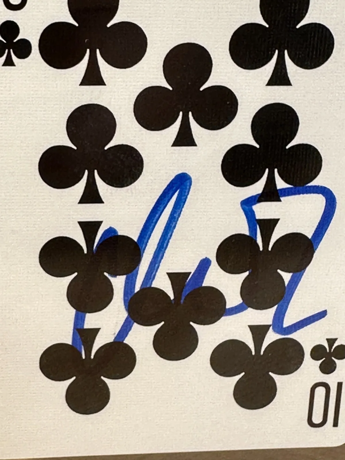 Matt Damon — Matt Damon Signed Autographed Playing Card PSA DNA Certified Authentic Ten of Cl, изображение 2