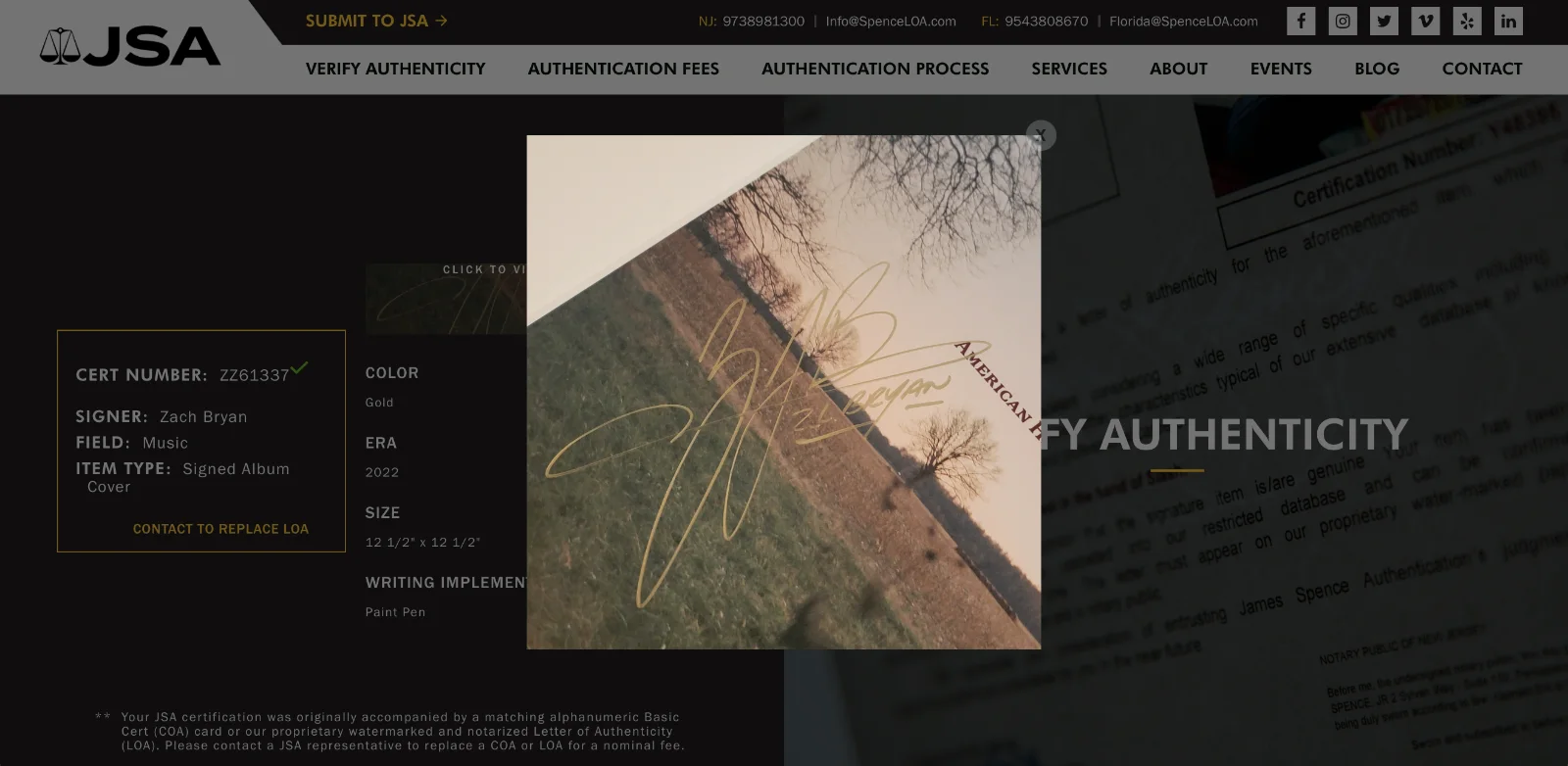 Zach Bryan Signed American Heartbreak Vinyl Record JSA LOA ZZ61337, изображение 5