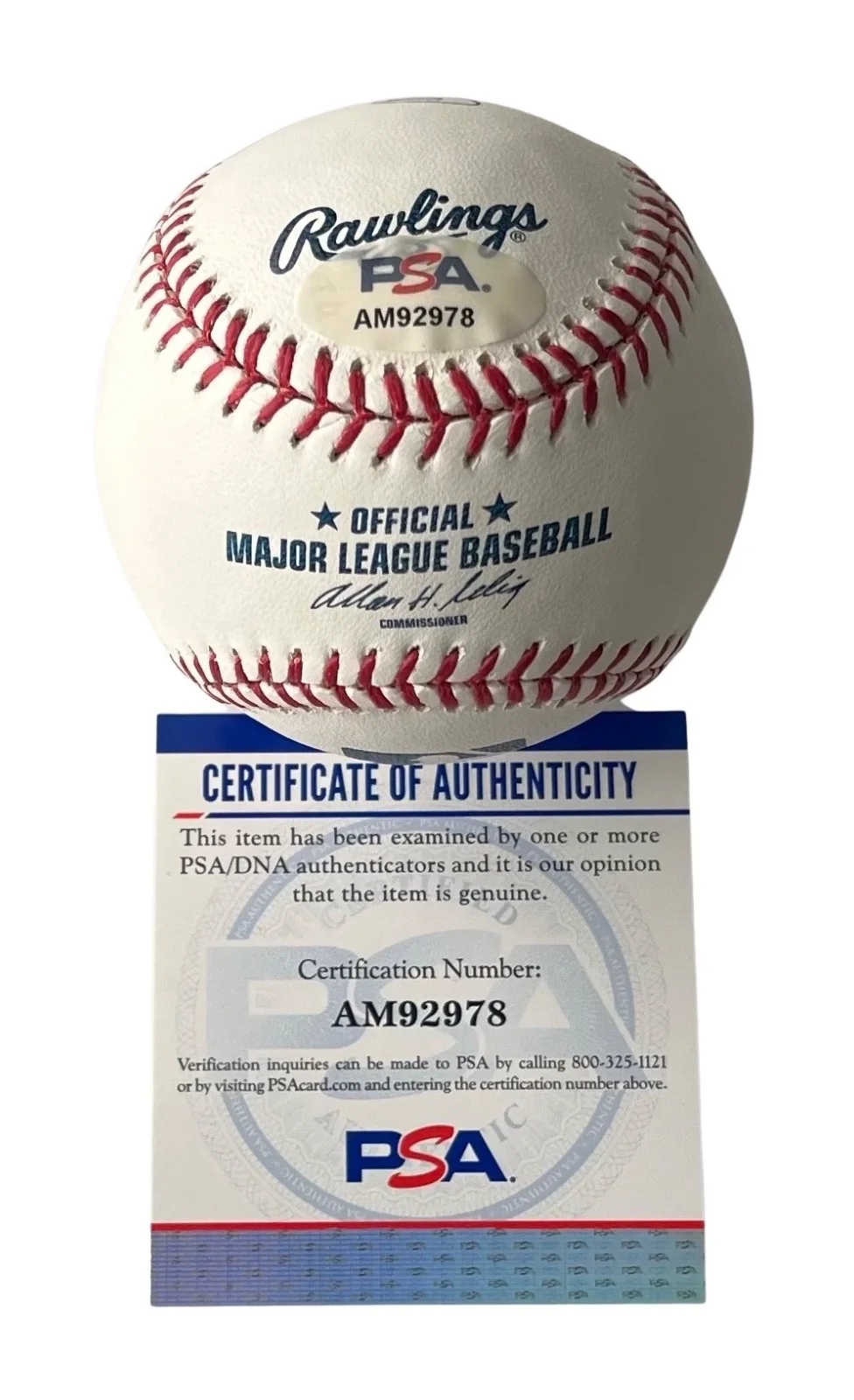 Cheech Marin & Tommy Chong Signed Major League Baseball PSA COA AM92978, изображение 2