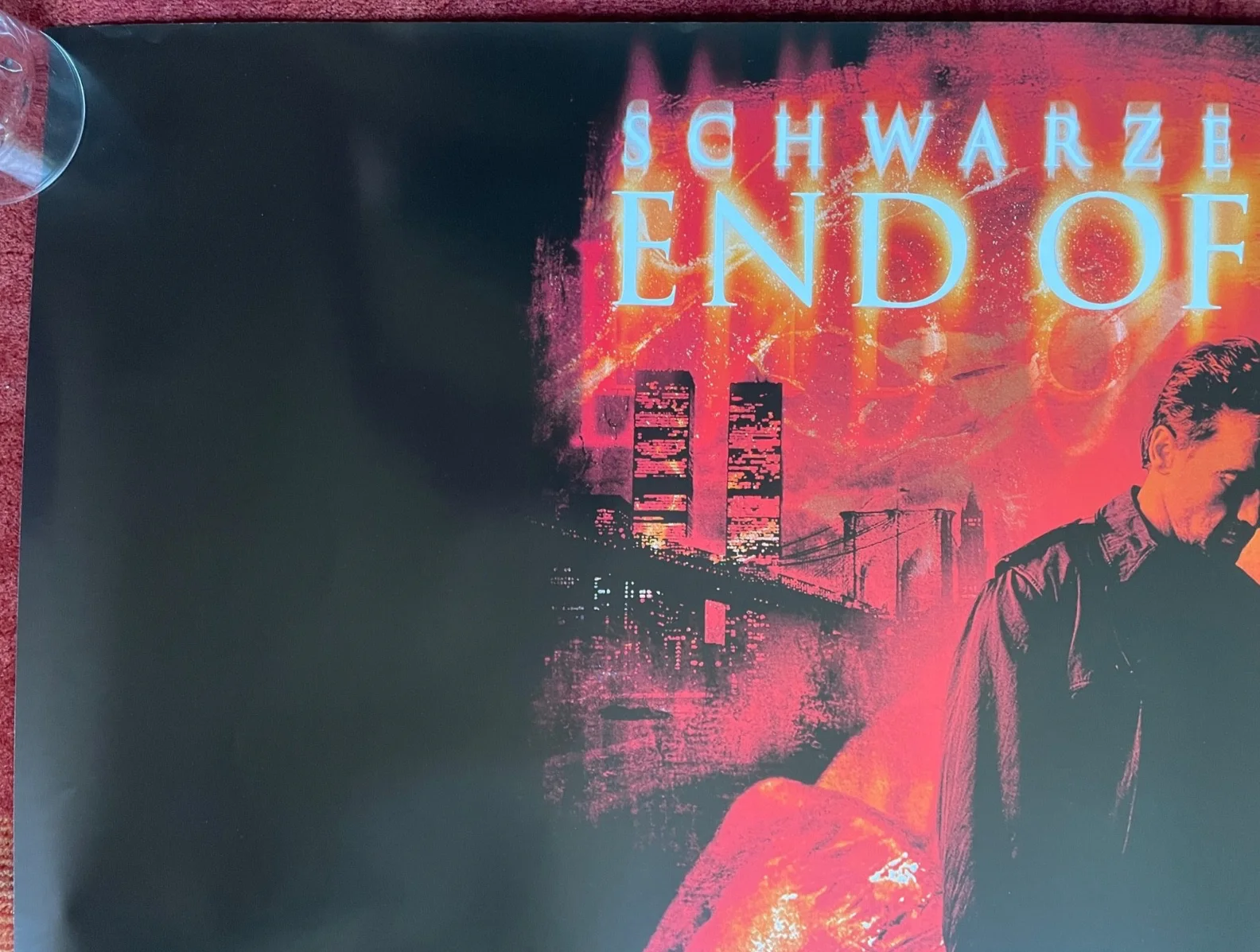 END OF DAYS (1999) Original UK Advance Quad Movie Poster, Arnold Schwarzenegger, изображение 2