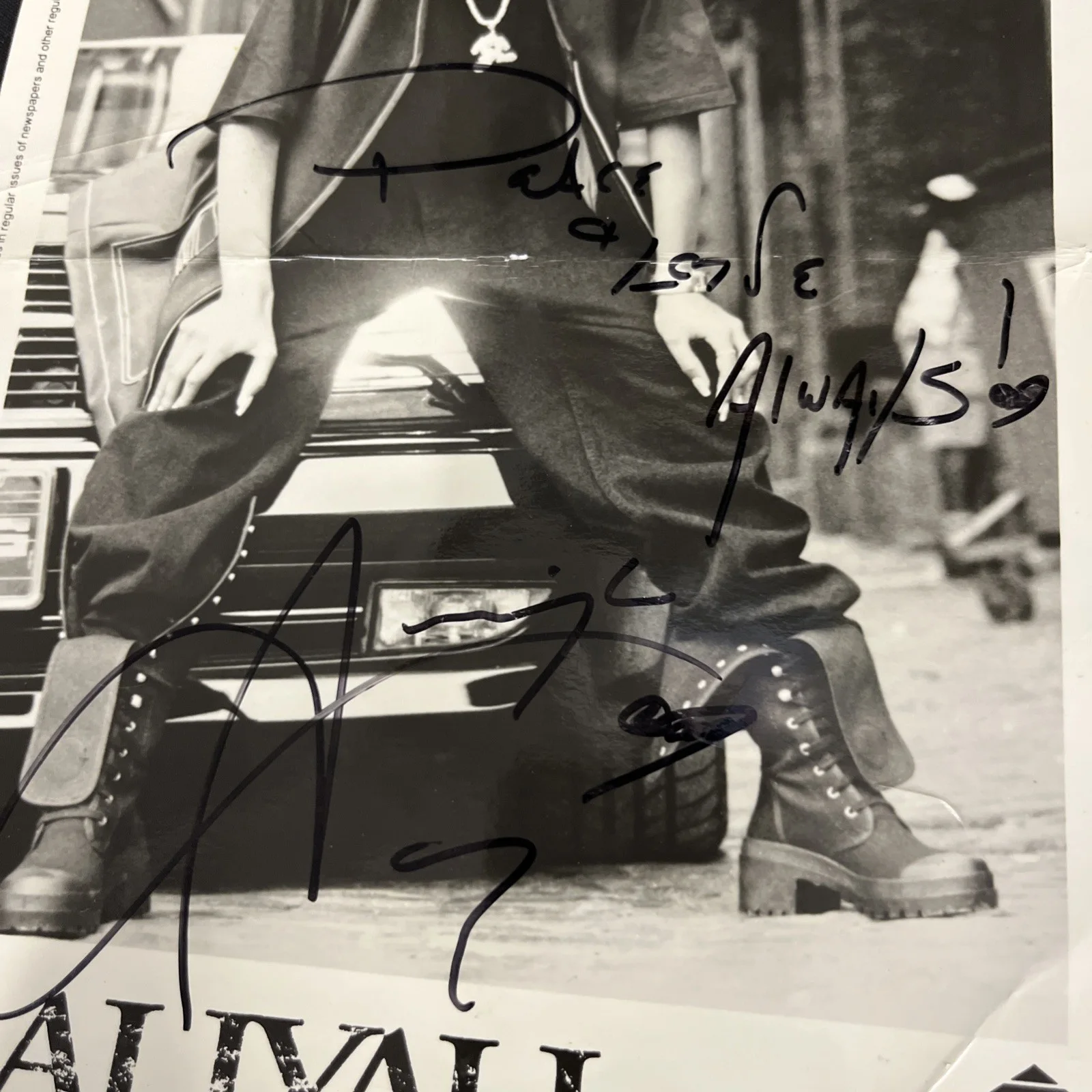 Aaliyah Press Photo 8x10 Jive Promo SIGNED PSA Certified! d.2001, image 2