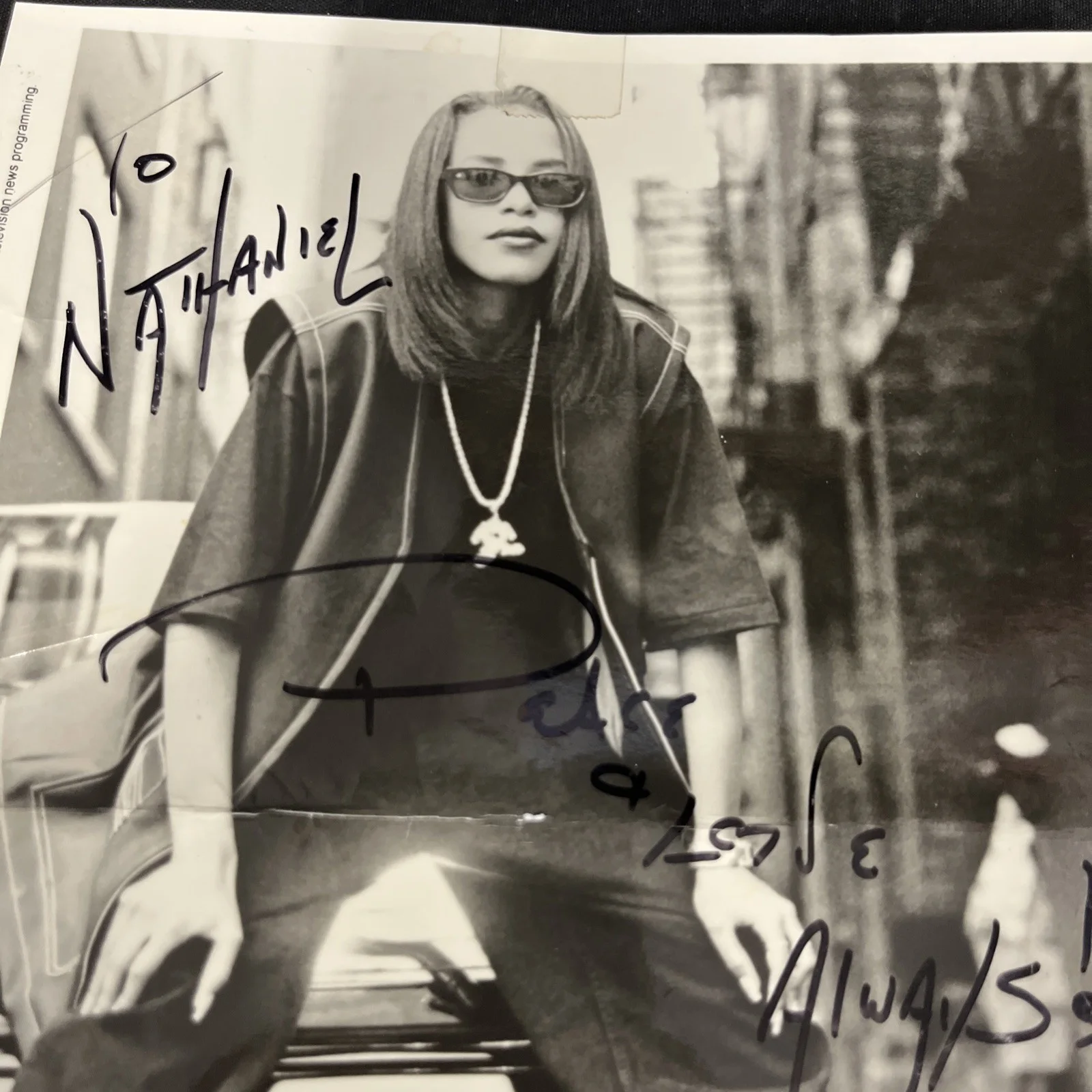 Aaliyah Press Photo 8x10 Jive Promo SIGNED PSA Certified! d.2001, image 3