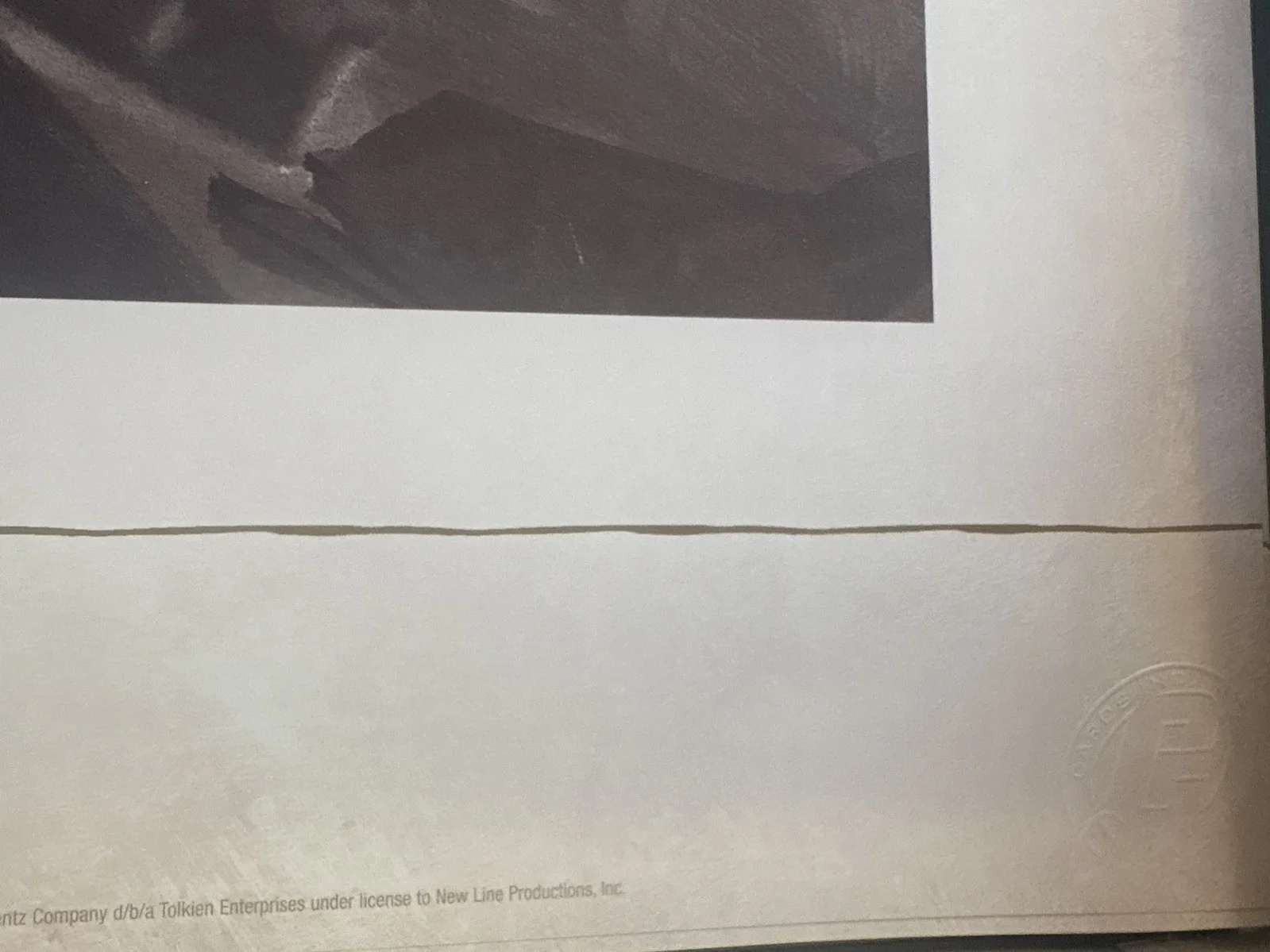 Lord Of The Rings Concept Art Print Rare Sammath Naur Dylan Cole lithograph, изображение 3