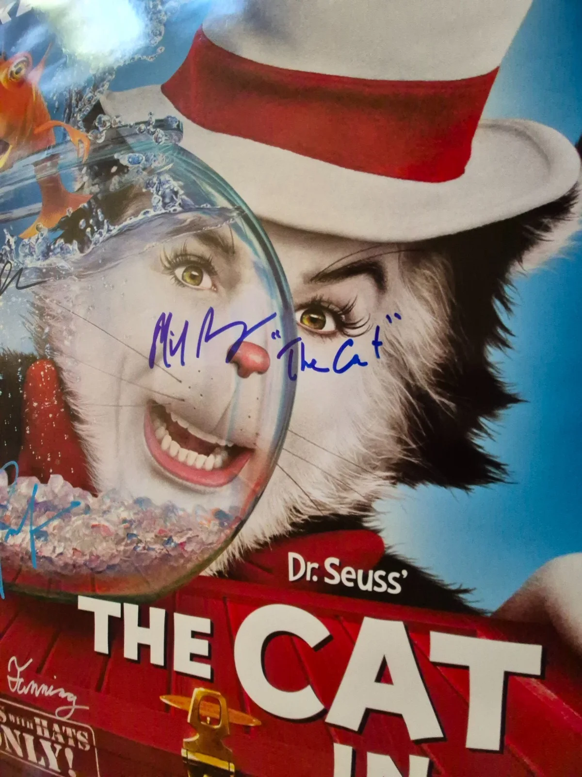 SEE BELOW — THE CAT IN THE HAT -DR. SUESS mike Myers -CAST SIGNED-THE MOVIE POSTER ekim, изображение 4