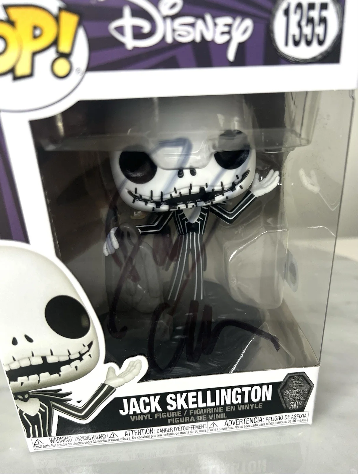 Danny Elfman — Danny Elfman Signed ‘Nightmare Before Christmas’ Funko Pop 1355 SWAU COA, изображение 2