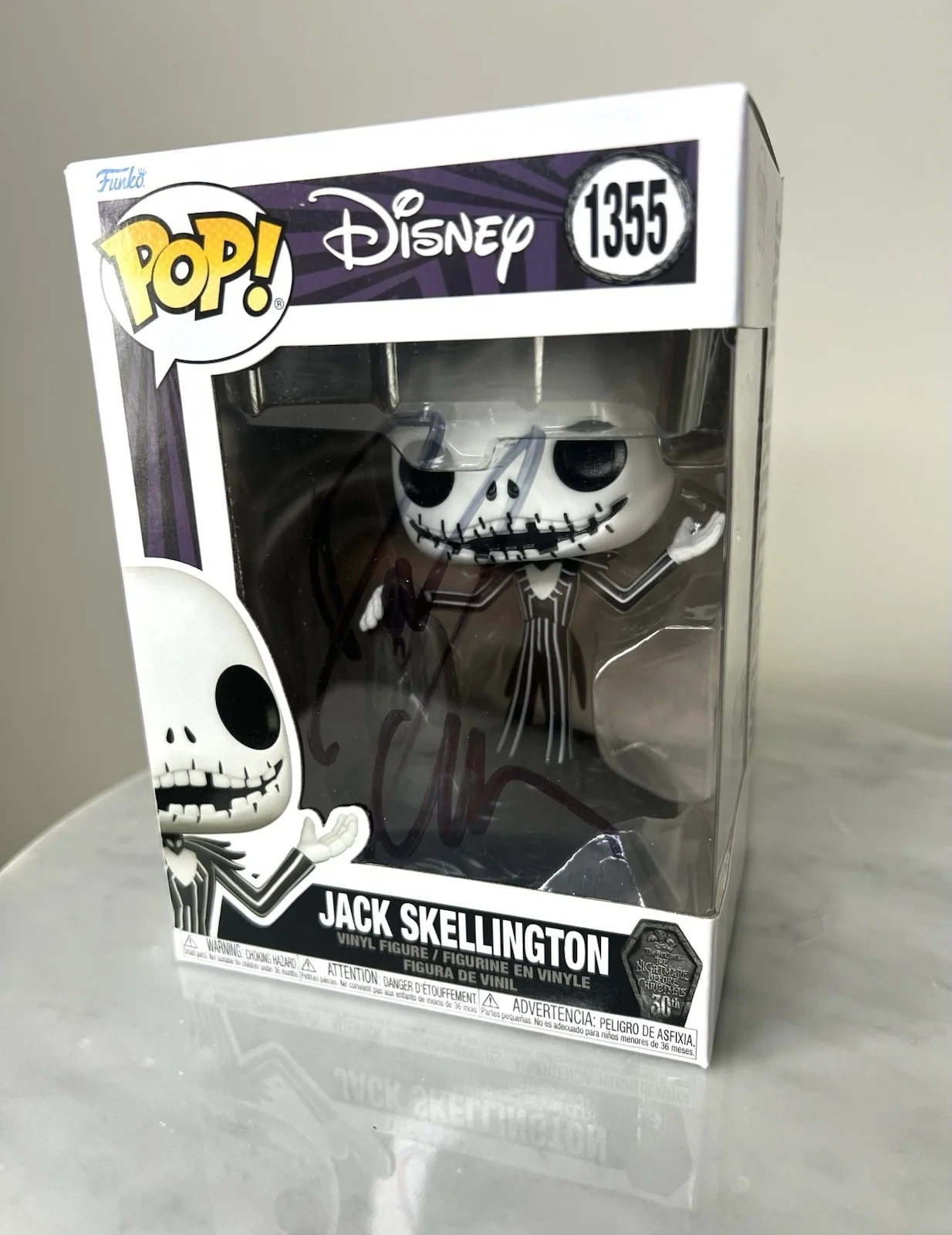 Danny Elfman — Danny Elfman Signed ‘Nightmare Before Christmas’ Funko Pop 1355 SWAU COA, изображение 3