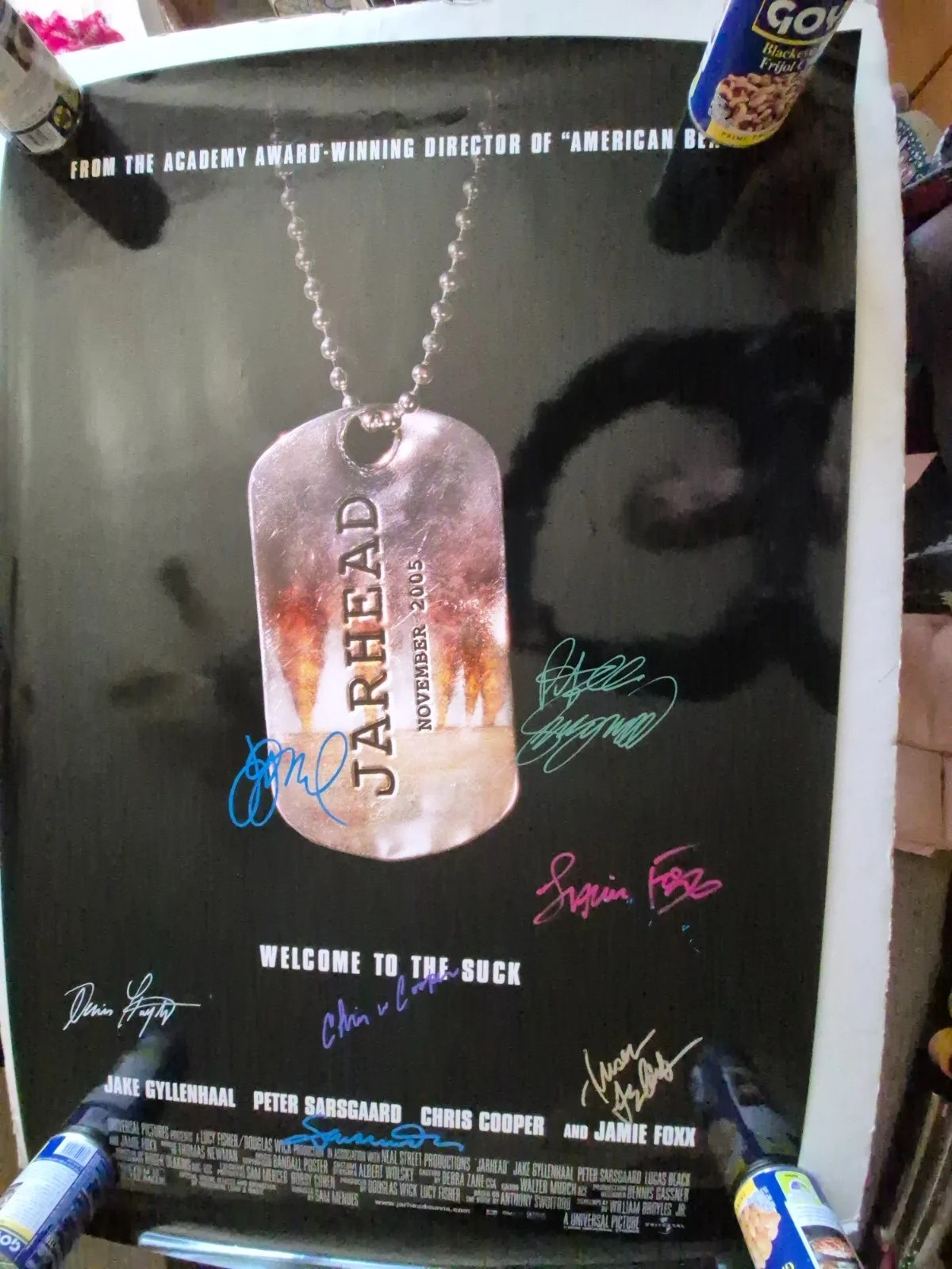 SEE BELOW — JARHEAD---CAST SIGNED-THE MOVIE POSTER-w/COA ekim, изображение 2