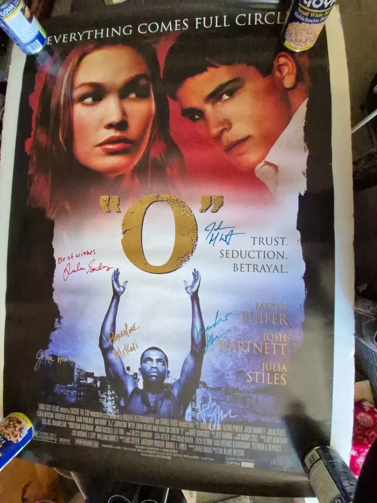SEE BELOW — " O " CAST SIGNED-THE MOVIE POSTER-w/COA ekim, image 2