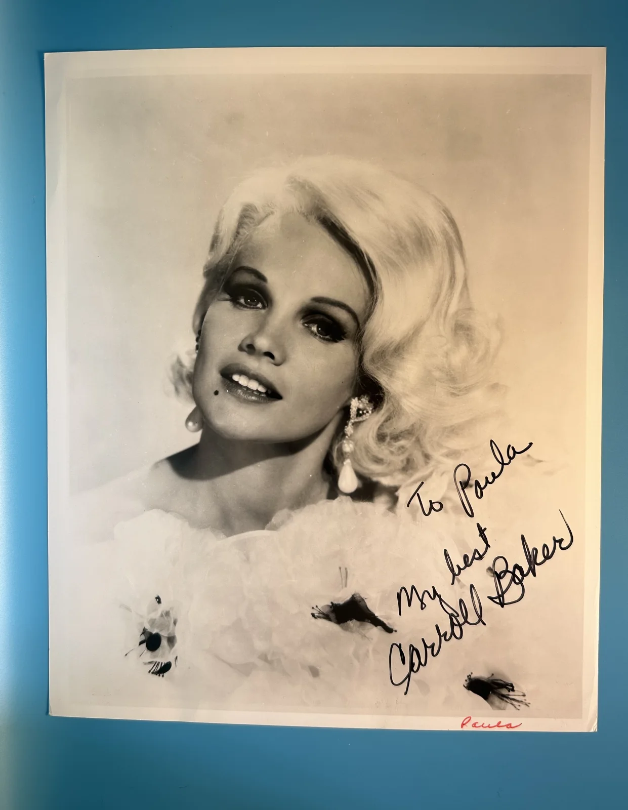 Carroll Baker — Carroll Baker Signed Photo 8x10 Photography JSA Autographs - Hollywood Actress, изображение 4