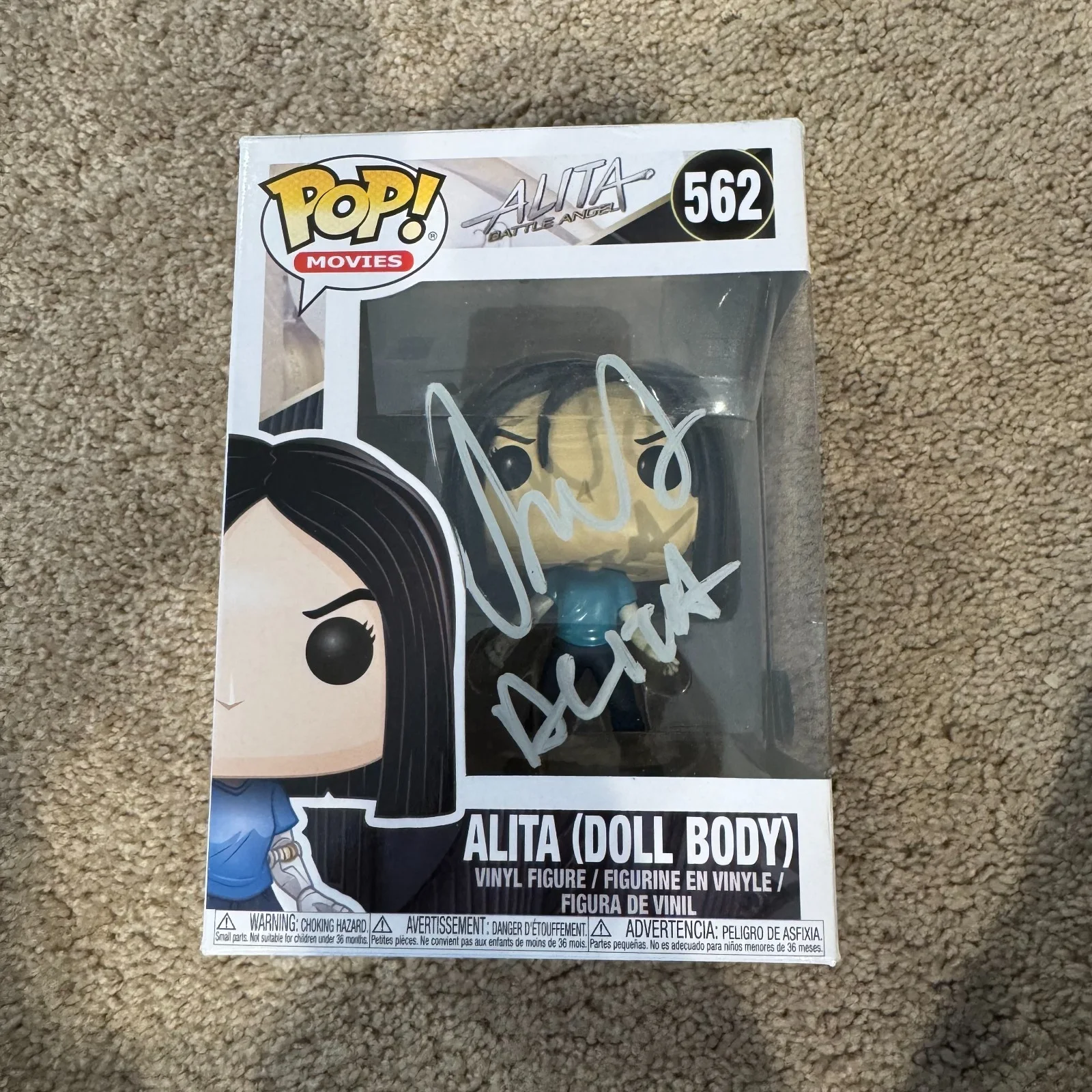 Rosa Salazar — Rosa Salazar Signed Alita Funko Pop Doll Body 562 SWAU COA autograph