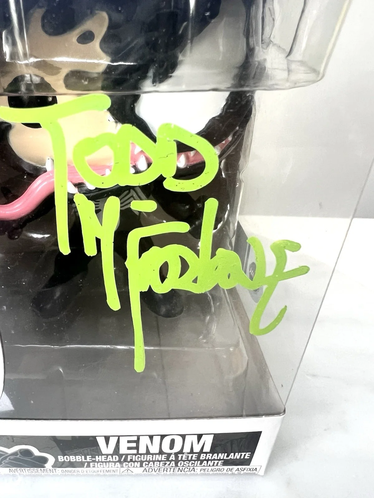 Todd McFarlane — Funko Pop #363 Marvel Venom Figure Signed by Todd McFarlane SWAU COA, image 3