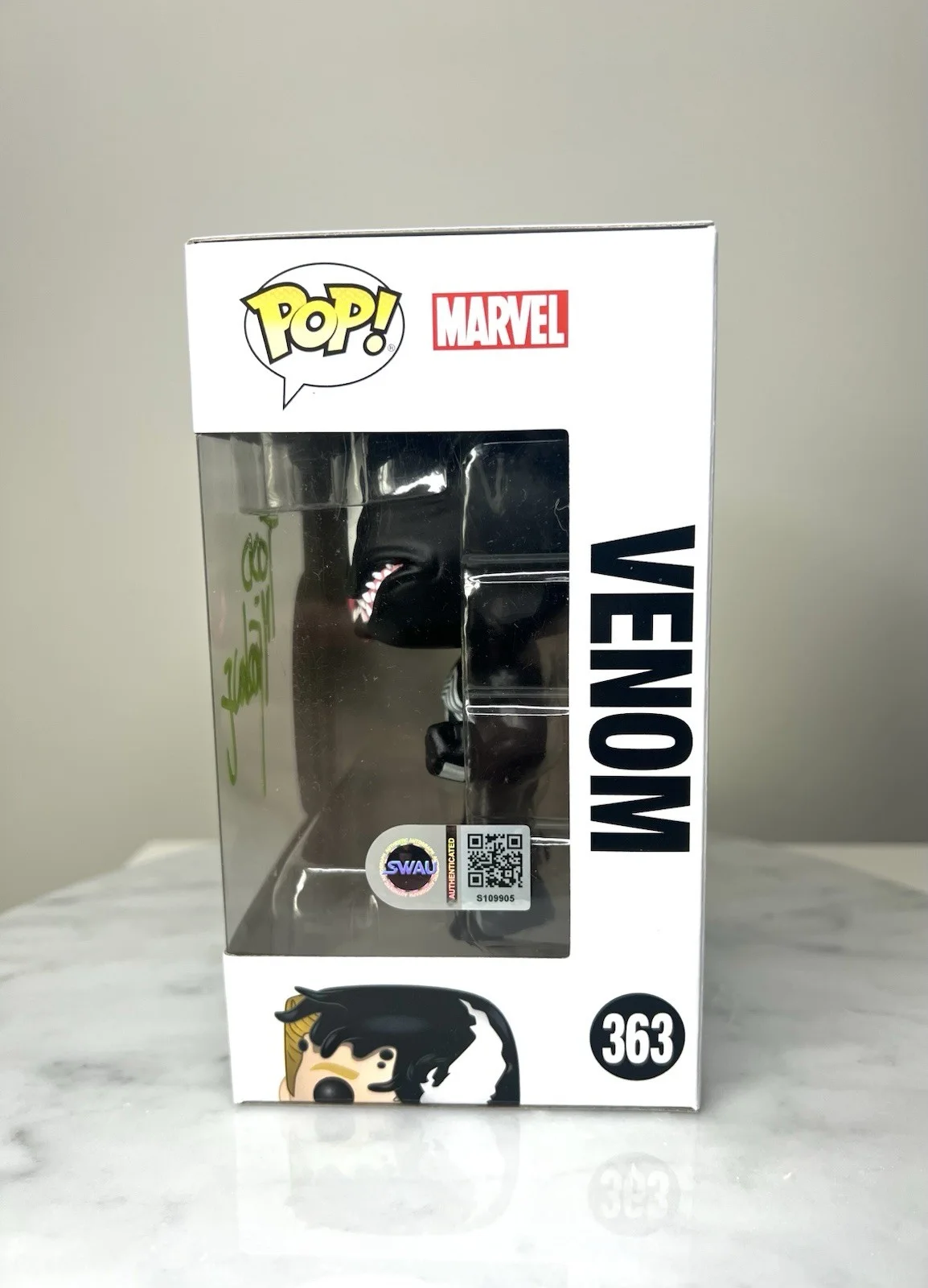 Todd McFarlane — Funko Pop #363 Marvel Venom Figure Signed by Todd McFarlane SWAU COA, image 4