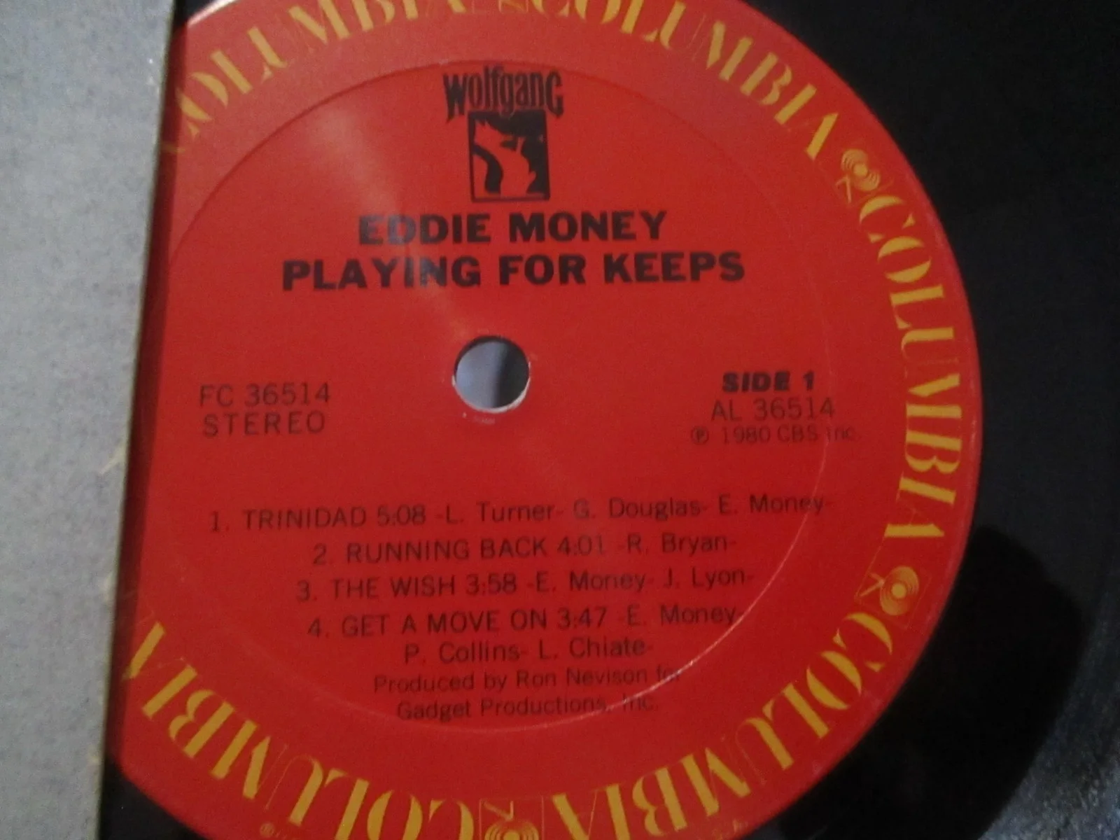SIGNED EDDIE MONEY ALBUM (FOR KEEPS, 1980)!!, image 4