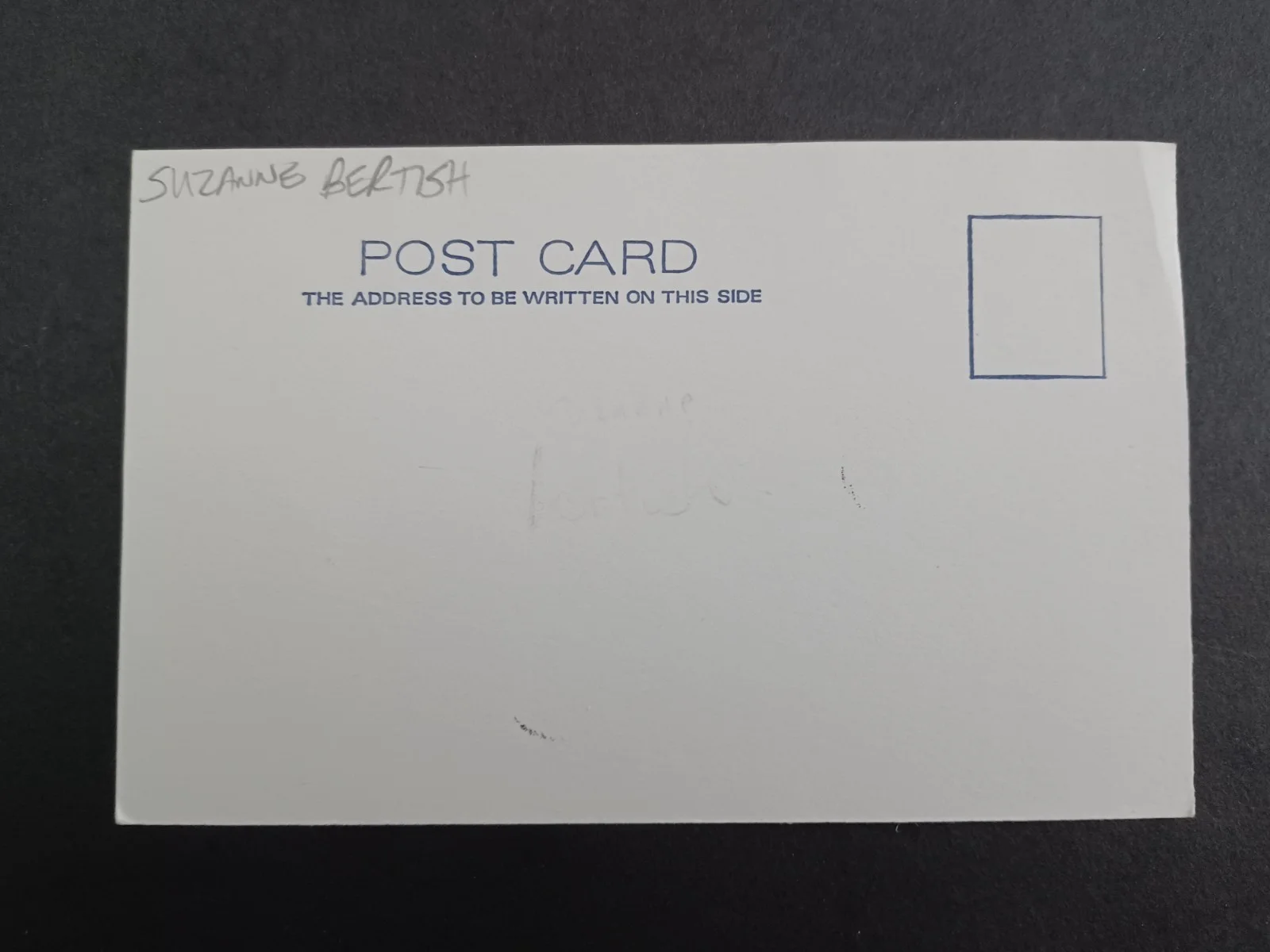Suzanne Bertish Signed 3.5" x 5.5" Postcard - Hanover Street, The Hunger, изображение 2