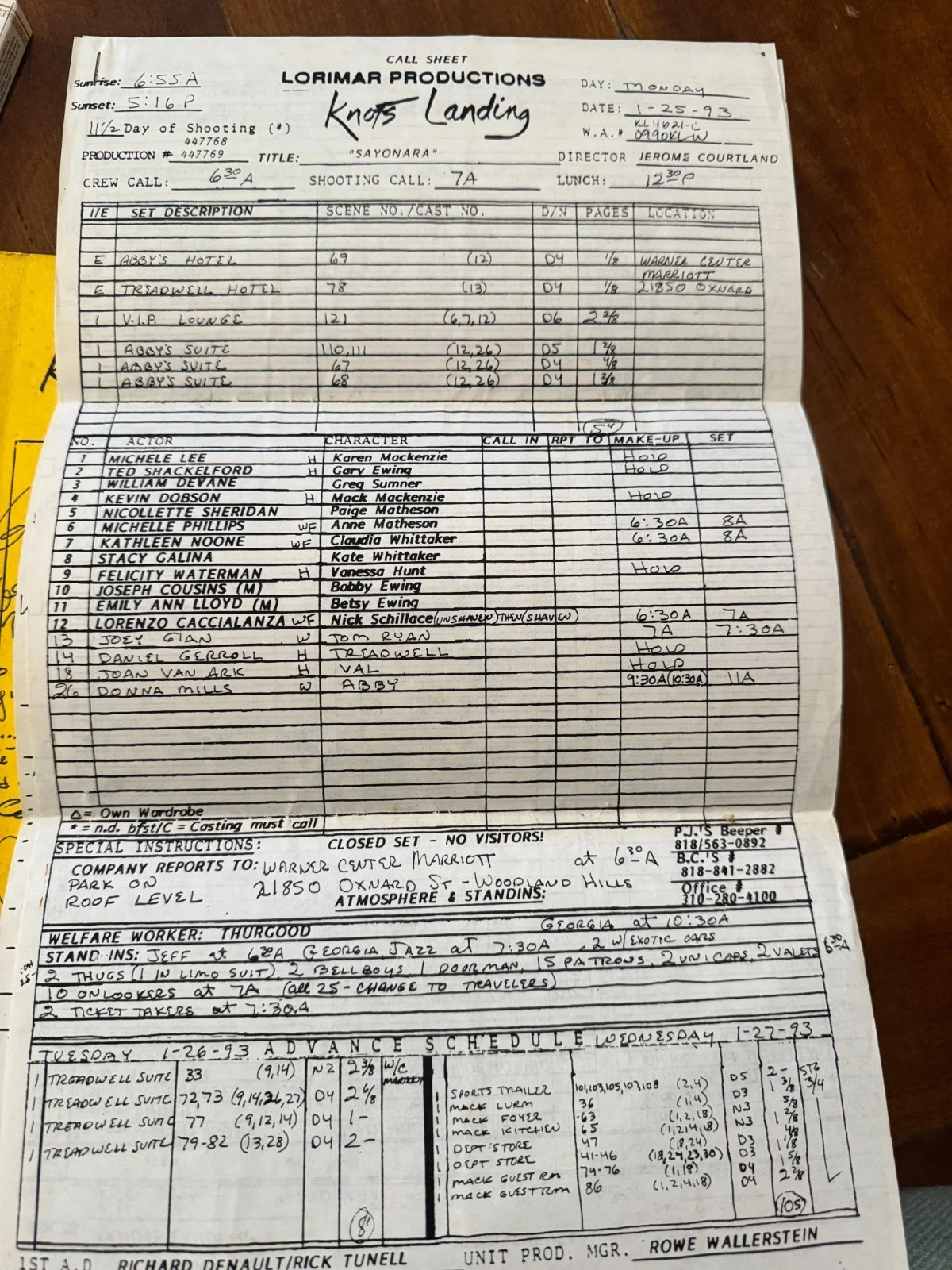 🎬 Knots Landing Final Episode Script “Sayonara”– Original Signed Cast Script, image 5