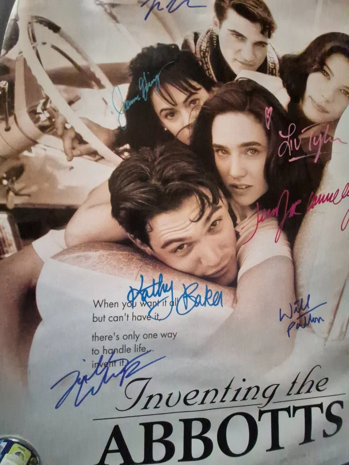 see below — INVENTING THE ABBOTTS-- CAST SIGNED MOVIE POSTER-w/COA ekim, image 4