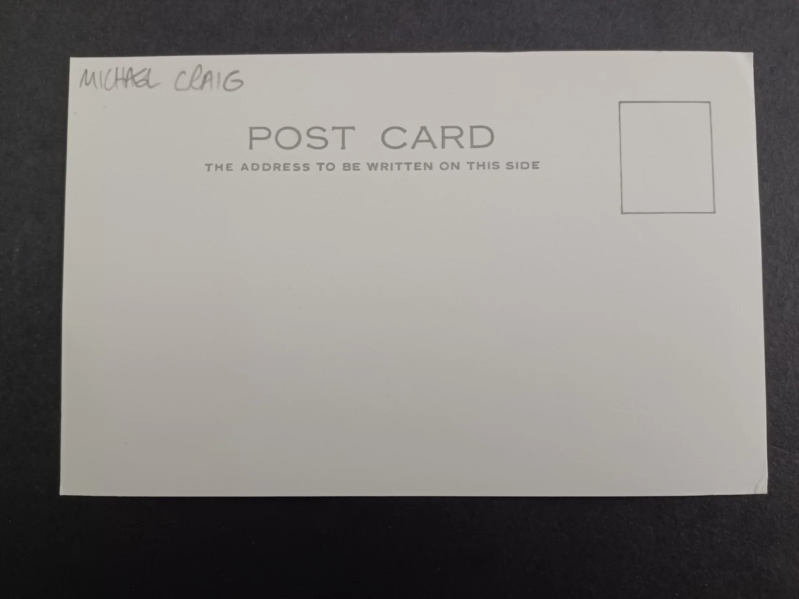 Michael Craig Signed 3.5" x 5.5" Photo Postcard - Actor, image 2