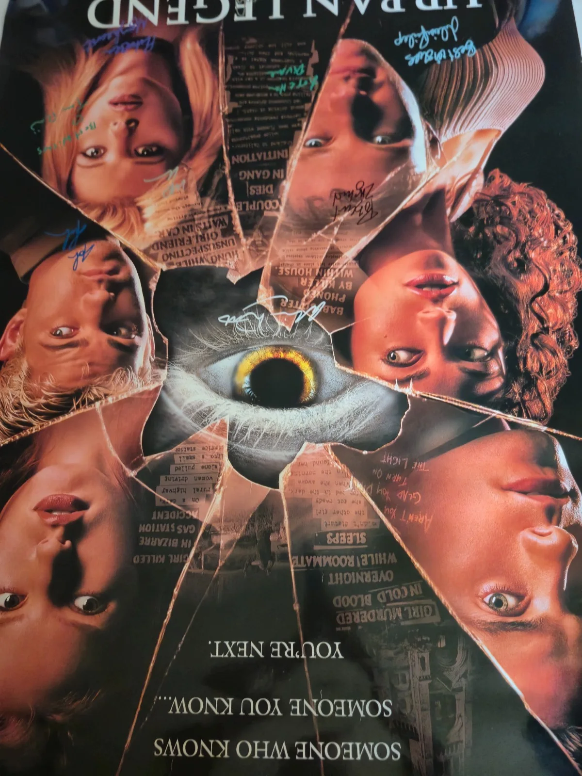 SEE BELOW — URBAN LEGEND------CAST SIGNED MOVIE POSTER-w/COA ekim, image 4