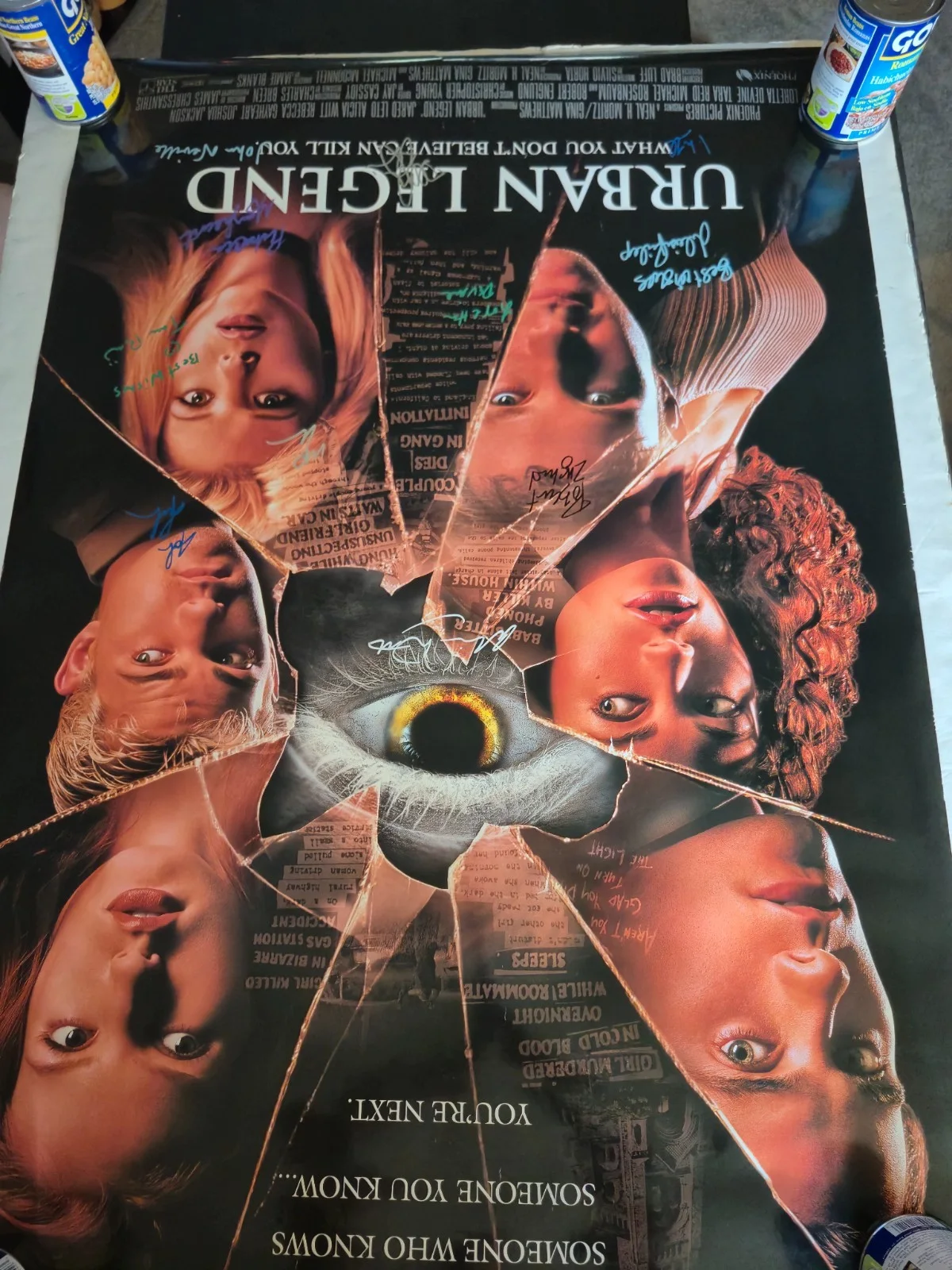 SEE BELOW — URBAN LEGEND------CAST SIGNED MOVIE POSTER-w/COA ekim, image 5