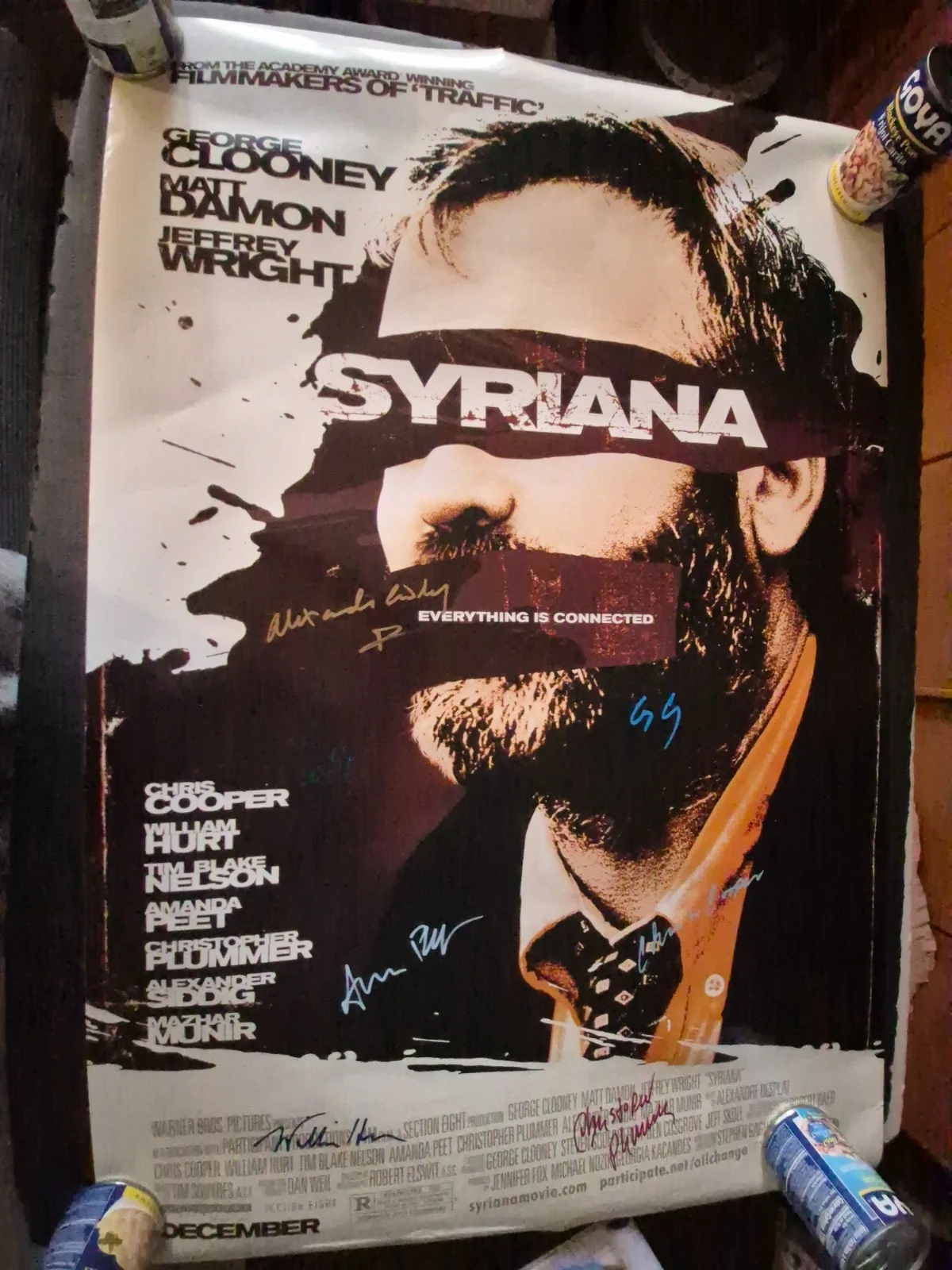 SEE BELOW — SYRIANA---CAST SIGNED MOVIE POSTER-w/COA ekim, image 2