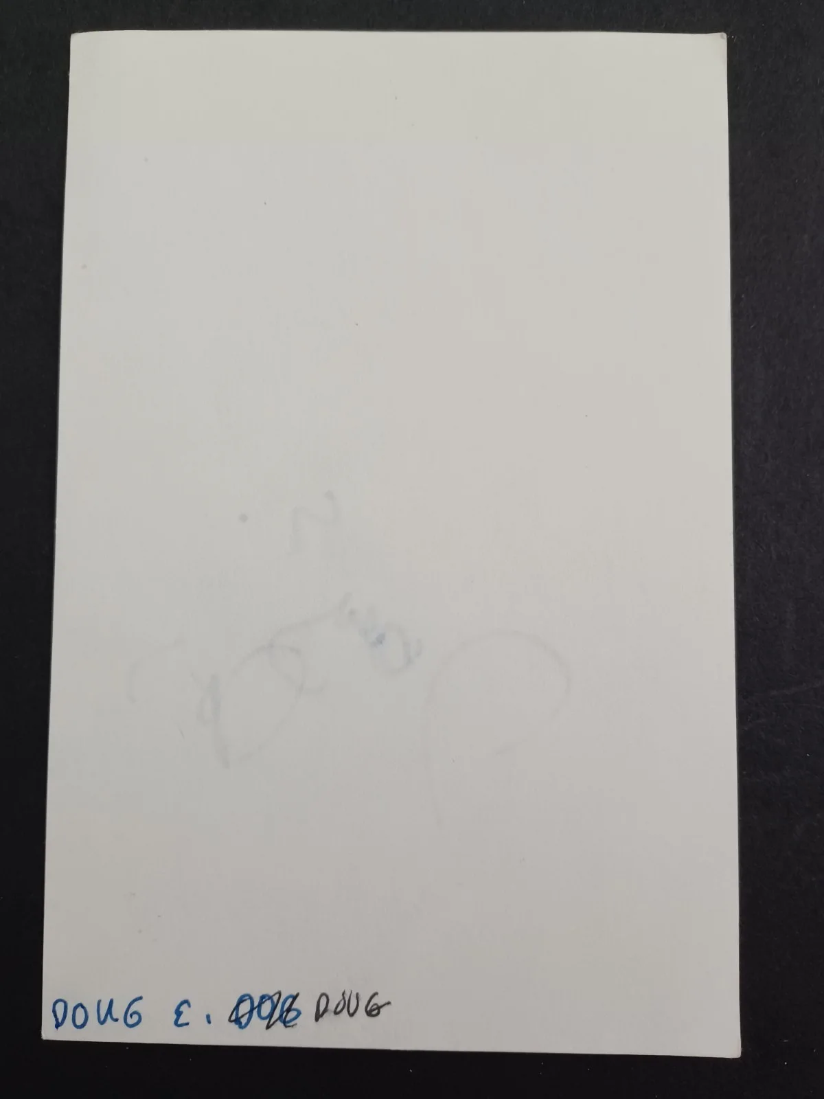 Doug E. Doug Signed 4x6 Index Card - Cool Runnings, Shark Tale, image 2